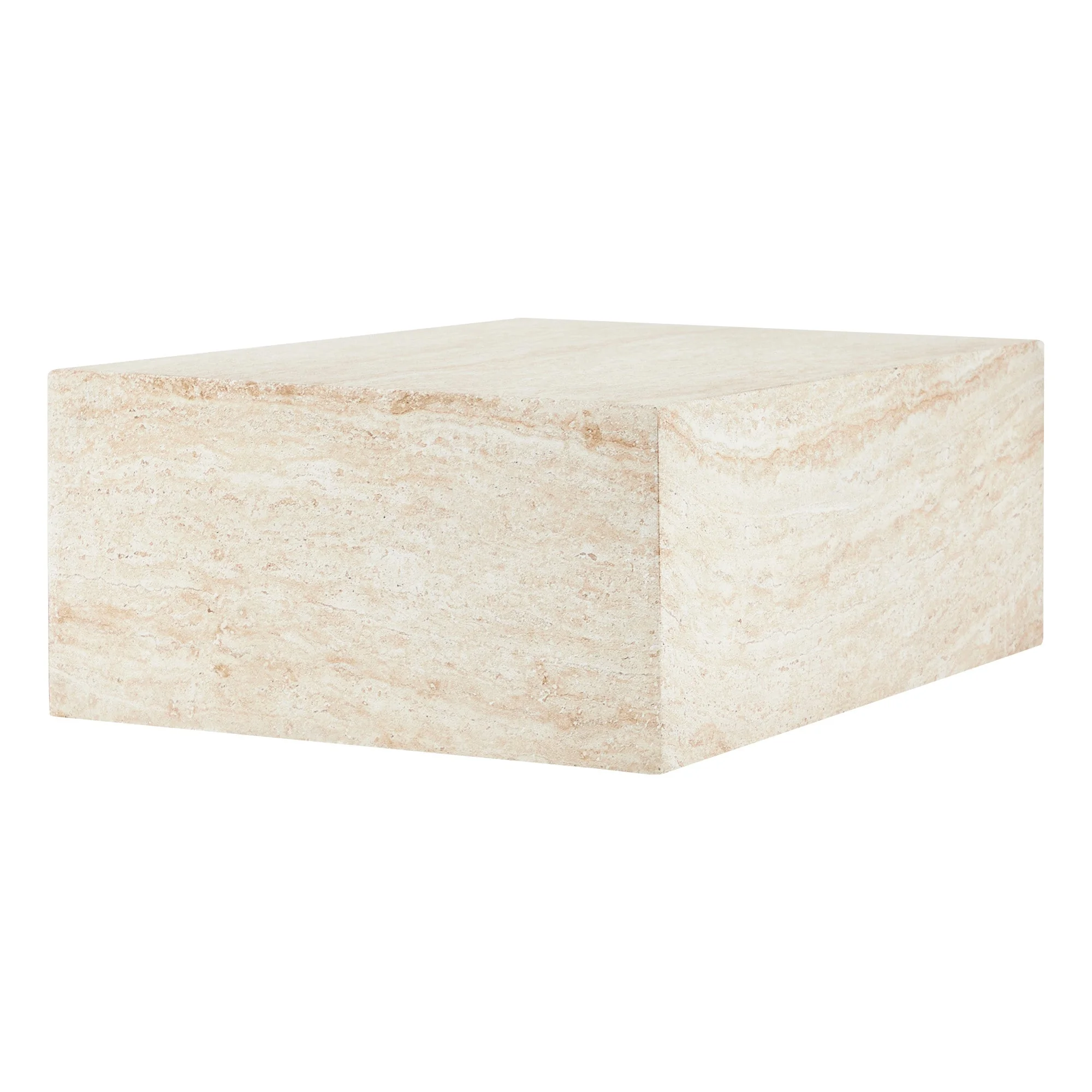 Maya Collection Outdoor/Indoor Coffee Table in Travertine