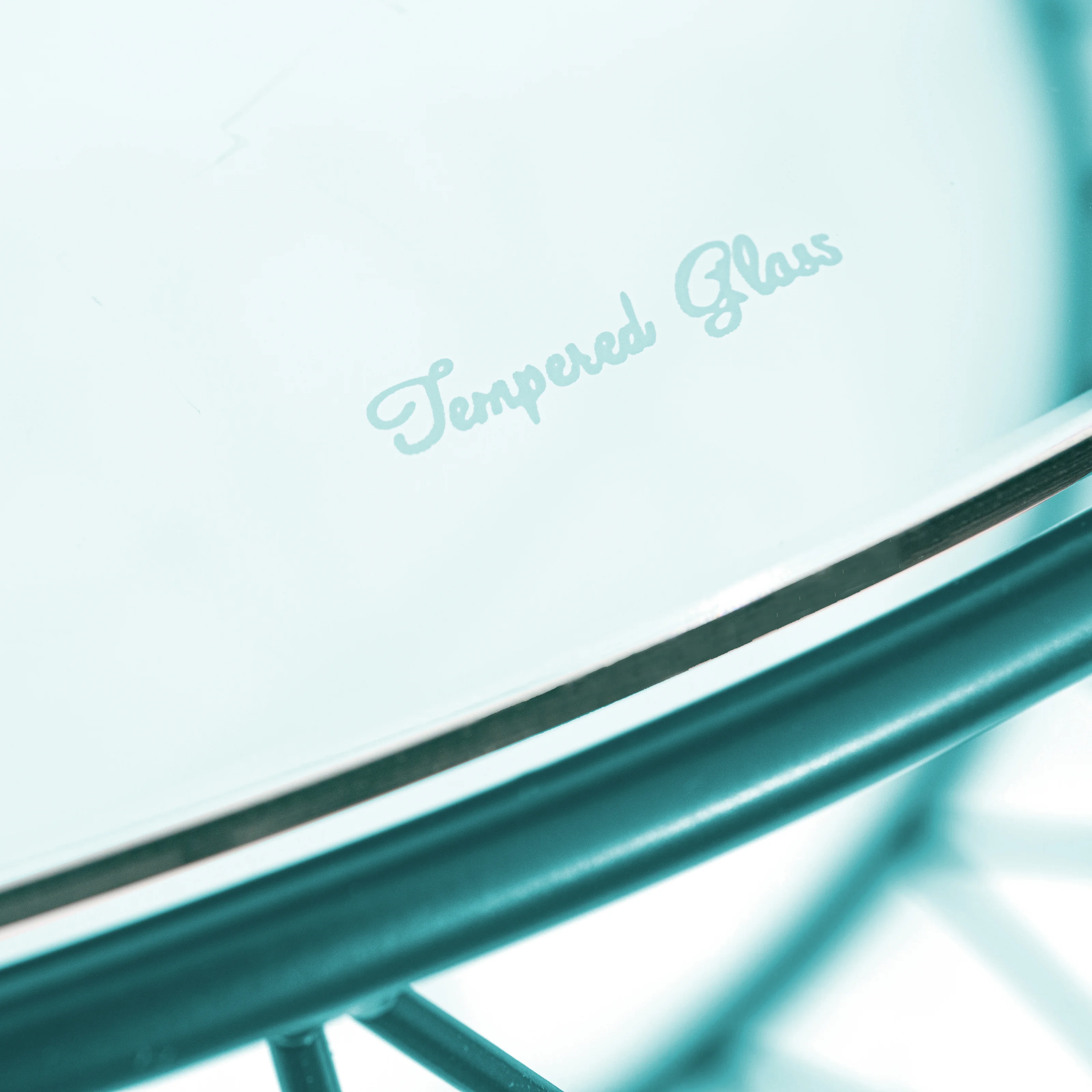 Malibu Modern Round Glass Top Coffee Table With Metal Base