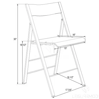 Menno Modern Acrylic Folding Chair