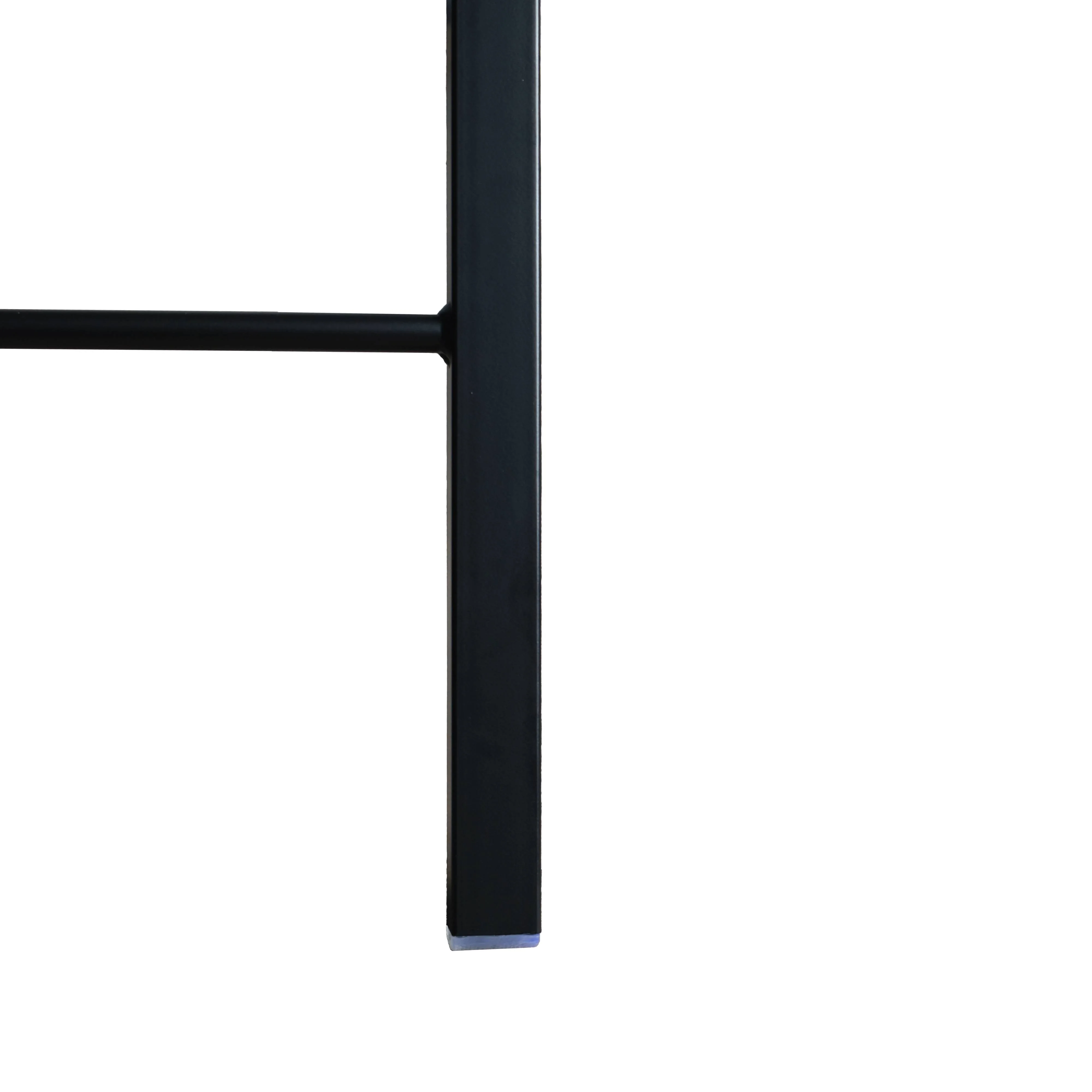 Menno Modern Acrylic Folding Chair Black Frame With Trans Black Seat