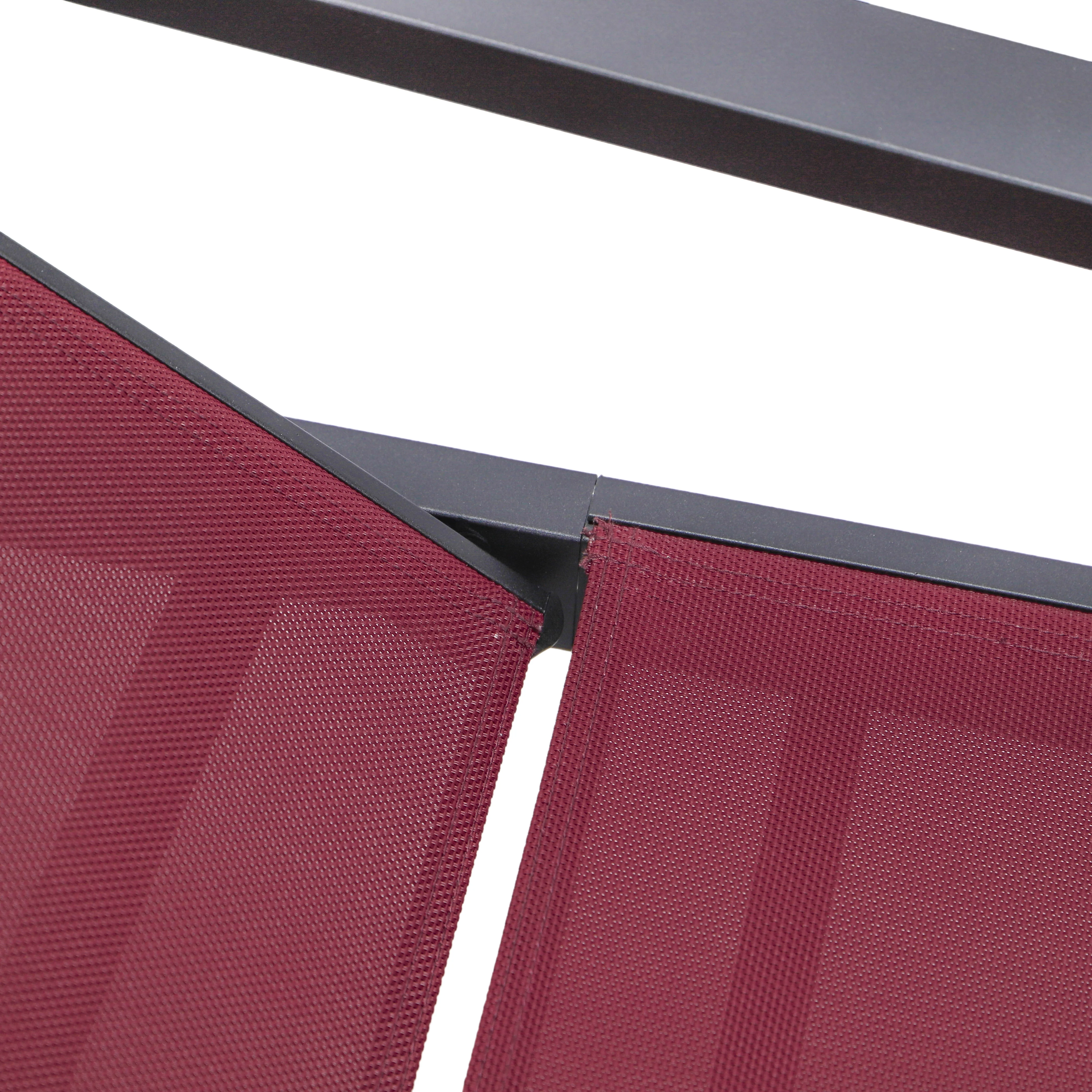 Marlin Modern Black Aluminum Outdoor Patio Chaise Lounge Chair With Arms and Square Fire Pit Side Table Perfect for Patio, Lawn, and Garden