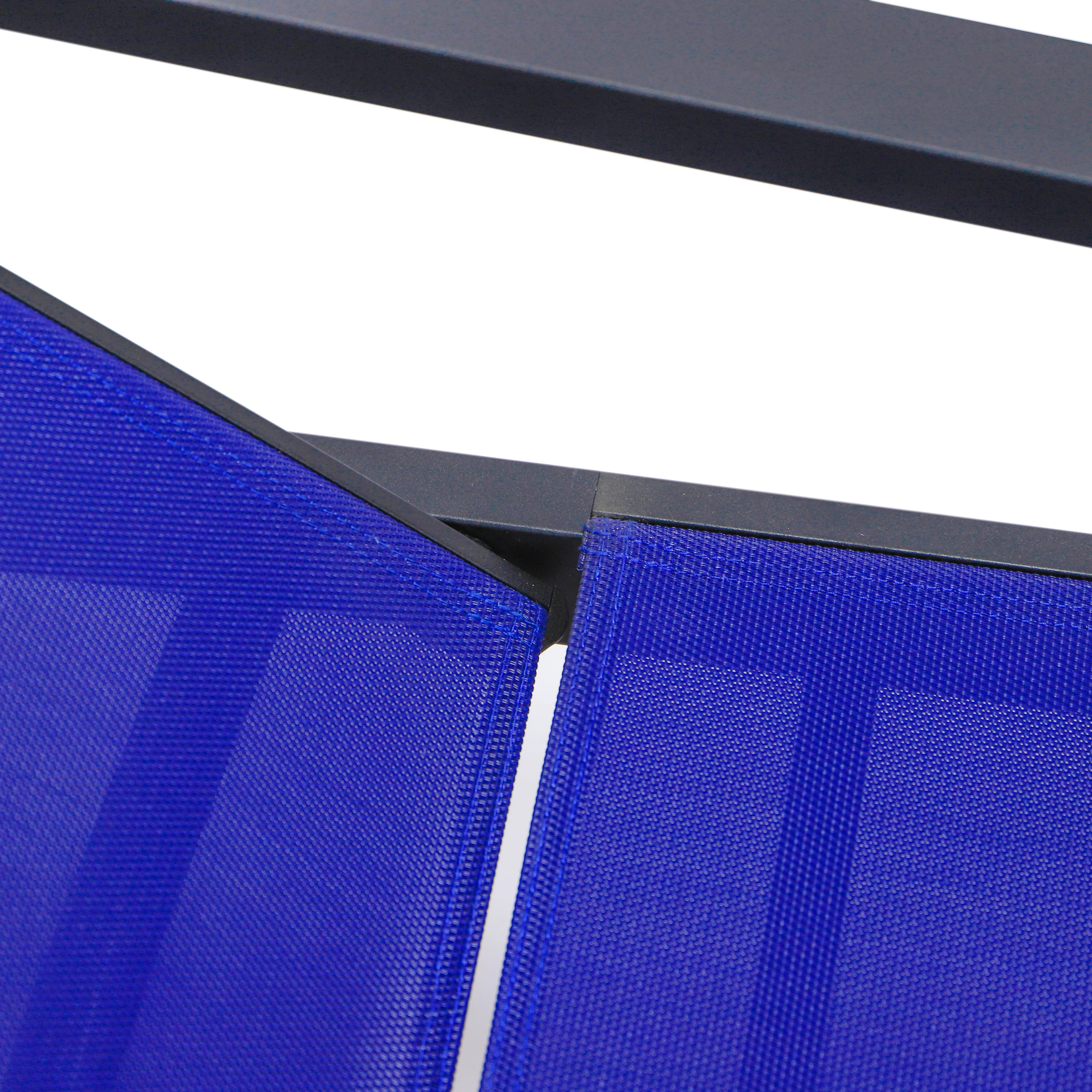 Marlin Modern Aluminum Outdoor Patio Chaise Lounge Chair With Arms Set of 2 with Square Fire Pit Side Table Perfect for Patio, Lawn, and Garden