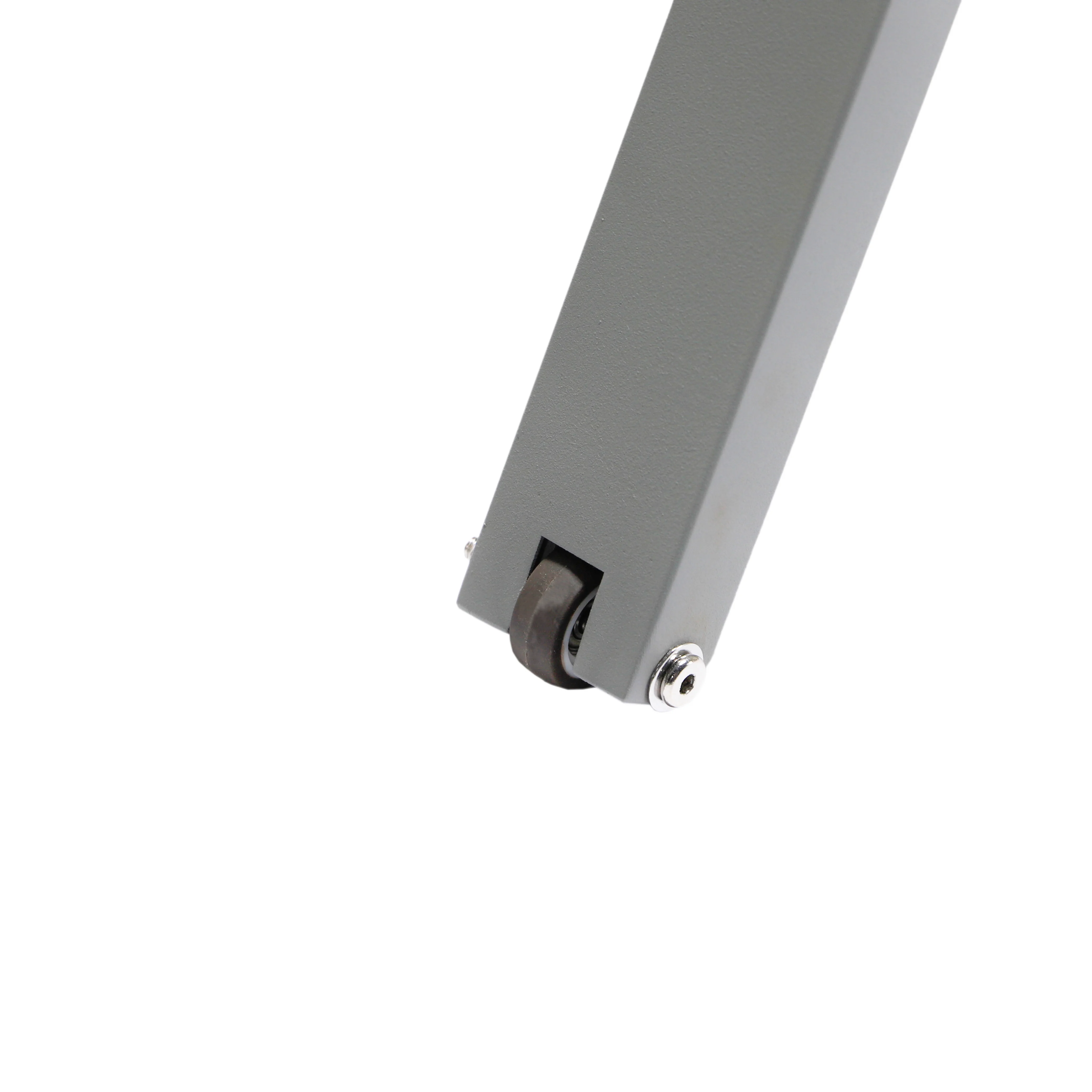 Marlin Patio Chaise Lounge Chair With Armrests in Grey Aluminum Frame