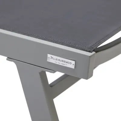 Marlin Modern Aluminum Outdoor Patio Chaise Lounge Chair With Arms Set of 2 with Square Fire Pit Side Table Perfect for Patio, Lawn, and Garden