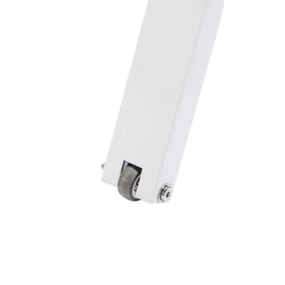 Marlin Patio Chaise Lounge Chair With Armrests in White Aluminum Frame, Set of 2 in Light Brown