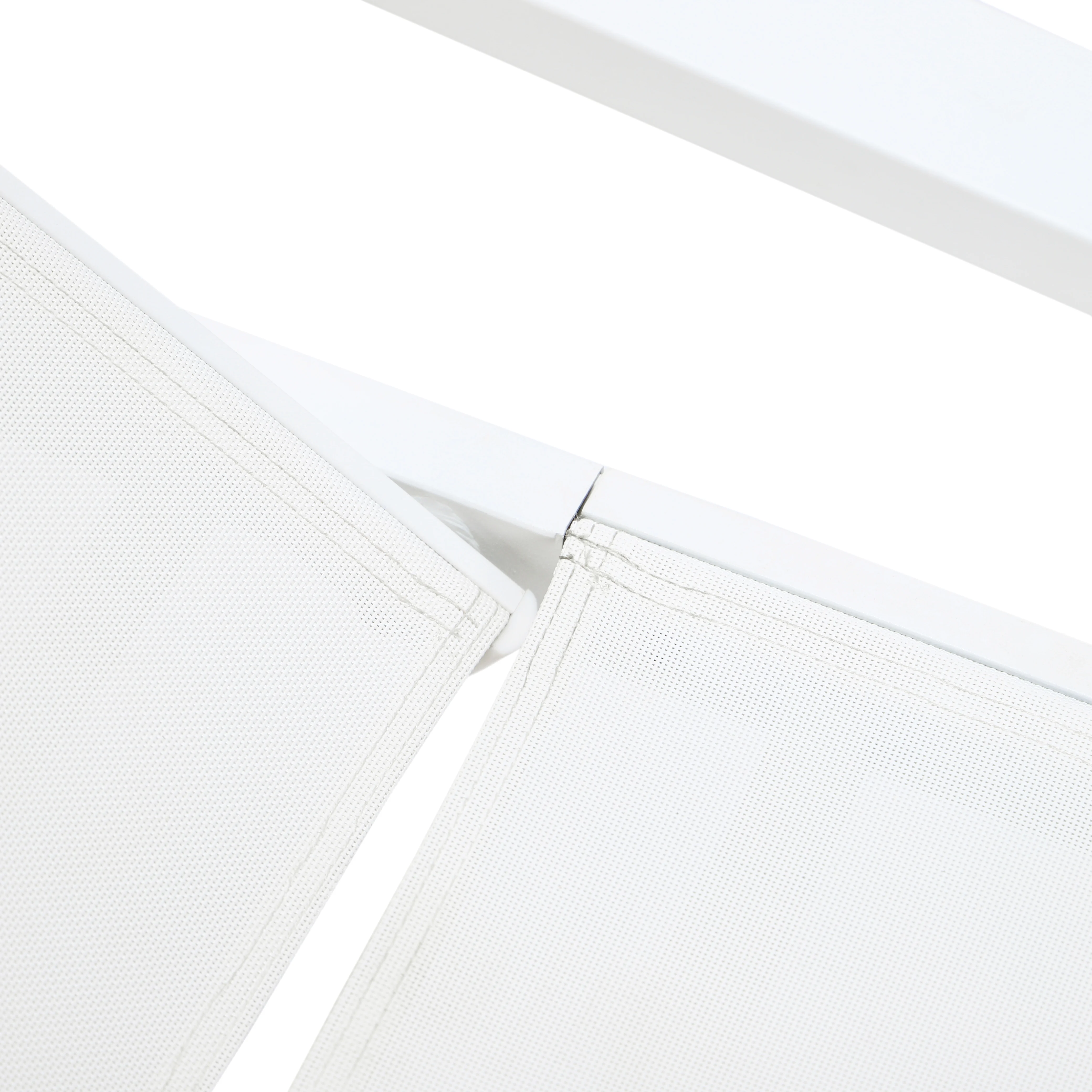 Marlin Modern White Aluminum Outdoor Patio Chaise Lounge Chair With Arms and Square Fire Pit Side Table Perfect for Patio, Lawn, and Garden