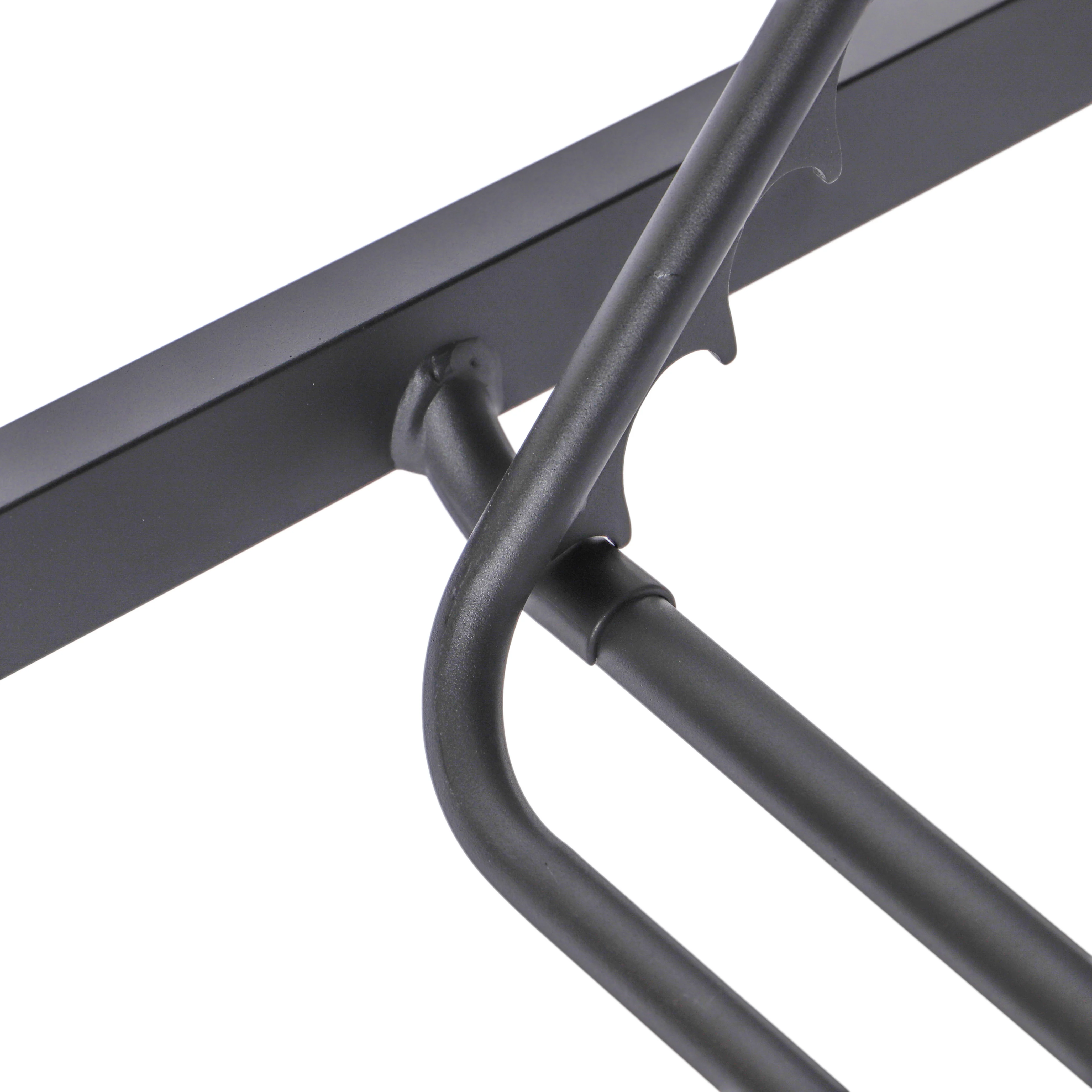 Marlin Patio Chaise Lounge Chair With Black Aluminum Frame, Set of 2 in Black