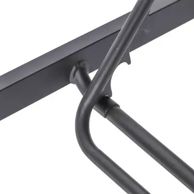 Marlin Patio Chaise Lounge Chair With Black Aluminum Frame, Set of 2 in Green