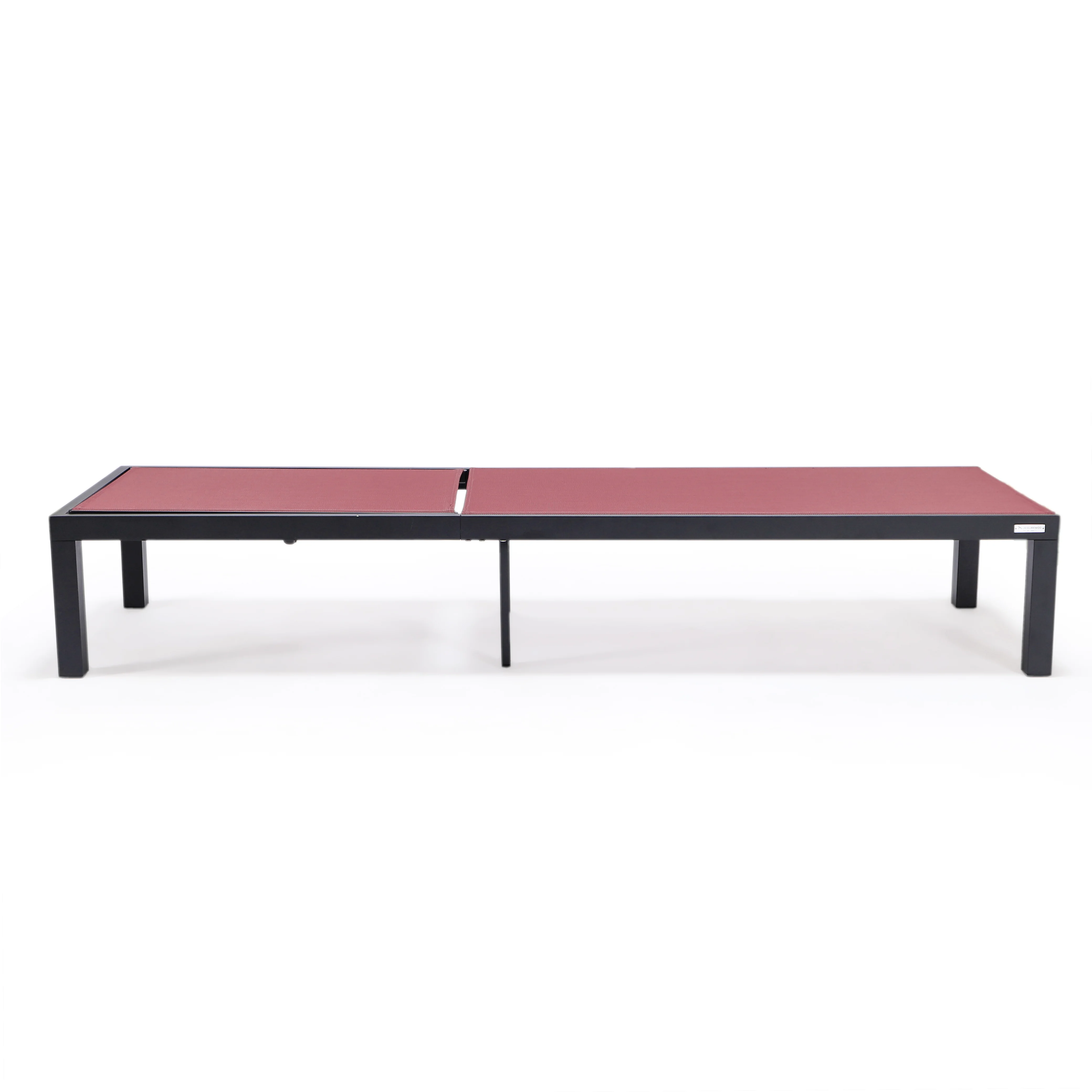 Marlin Modern Aluminum Outdoor Patio Chaise Lounge Chair Set of 2 with Square Fire Pit Side Table Perfect for Patio, Lawn, and Garden