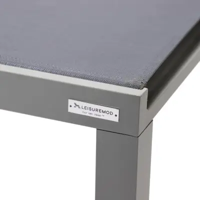 Marlin Patio Chaise Lounge Chair With Grey Aluminum Frame