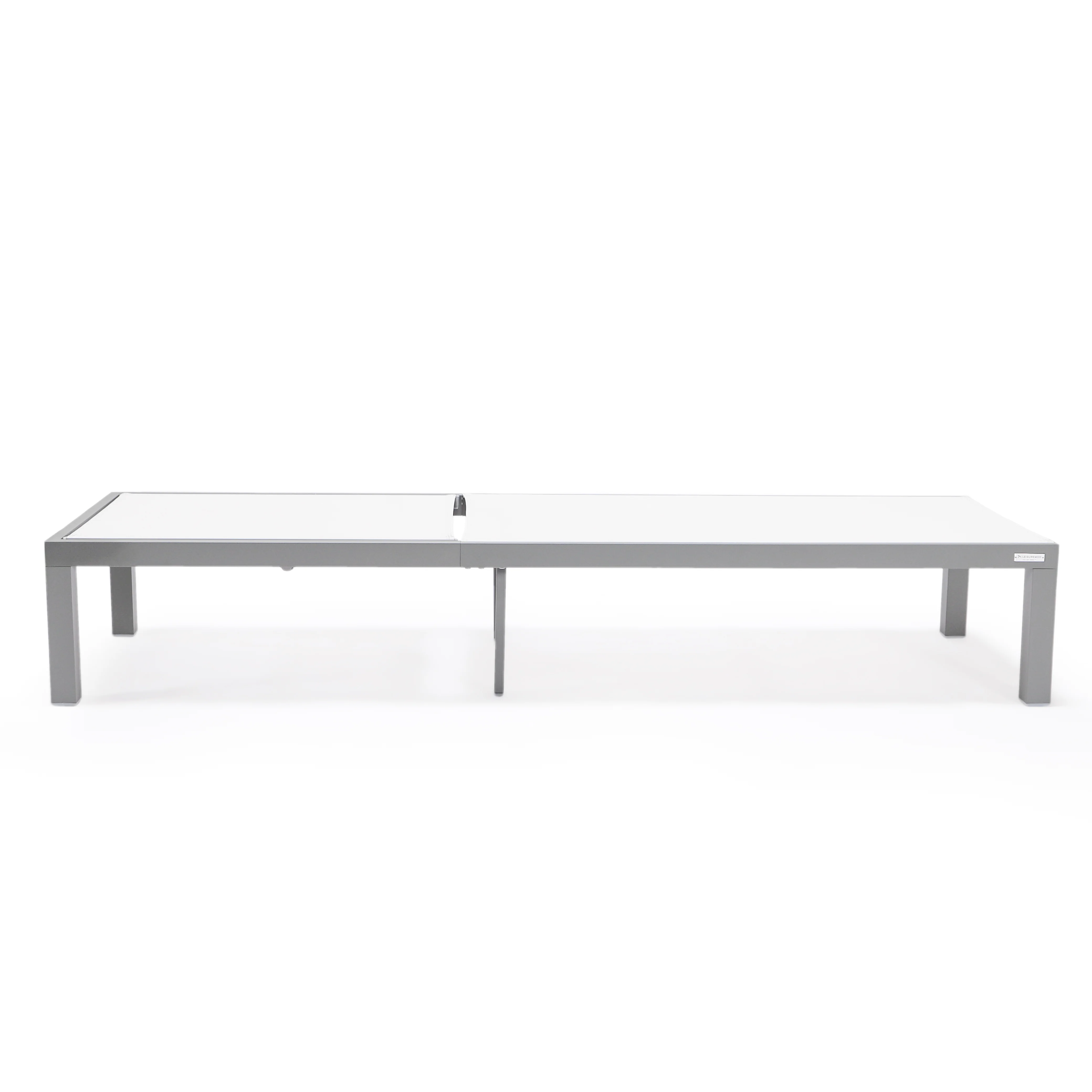 Marlin Patio Chaise Lounge Chair With Grey Aluminum Frame