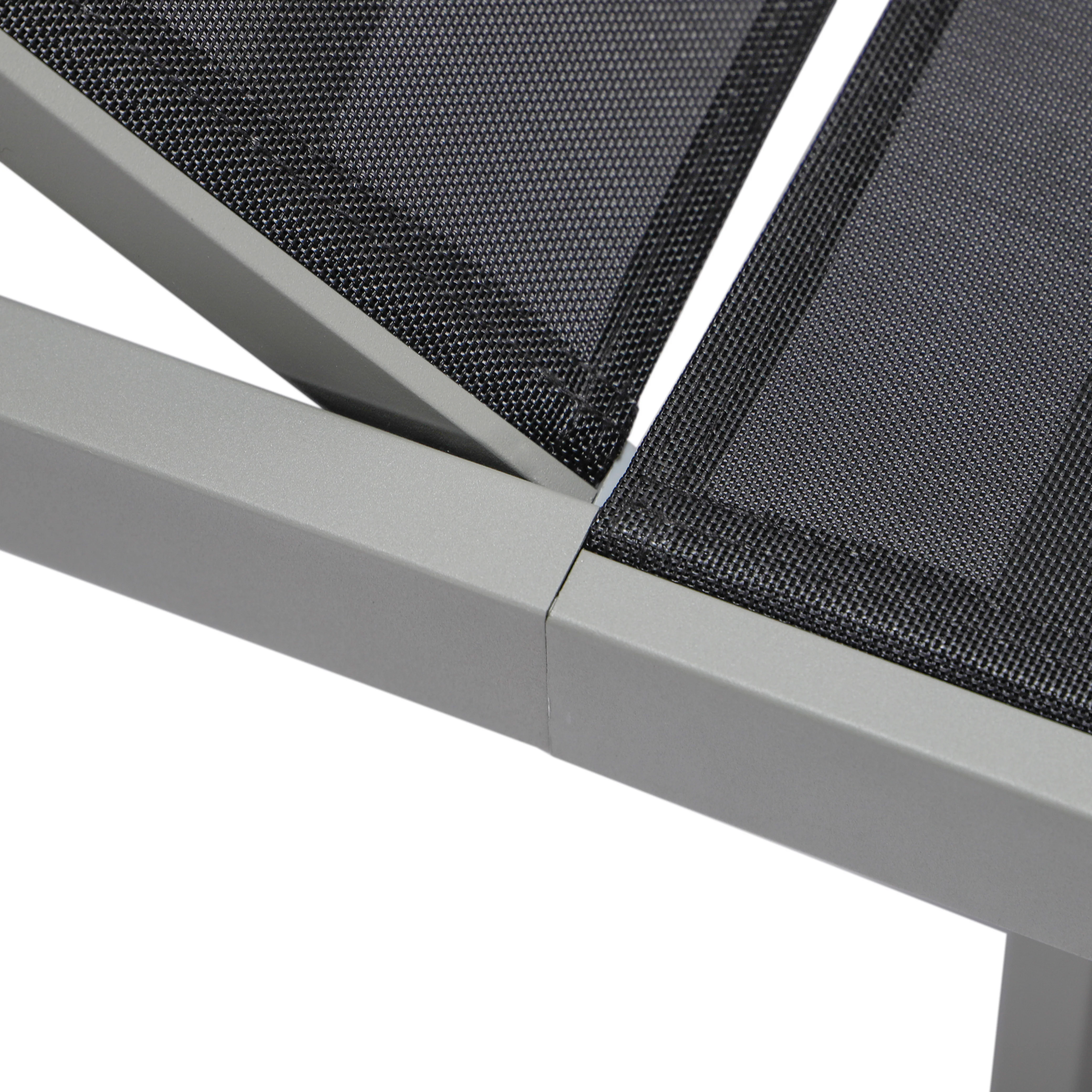 Marlin Modern Aluminum Outdoor Patio Chaise Lounge Chair Set of 2 with Square Fire Pit Side Table Perfect for Patio, Lawn, and Garden