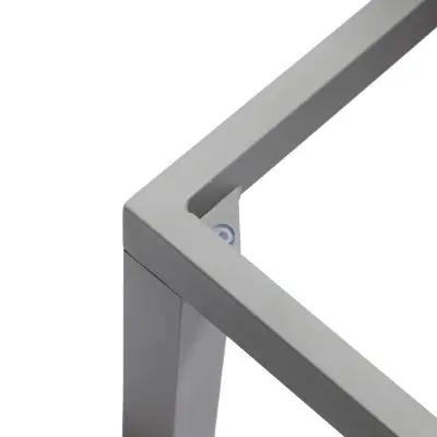 Marlin Modern Aluminum Outdoor Patio Chaise Lounge Chair Set of 2 with Square Fire Pit Side Table Perfect for Patio, Lawn, and Garden