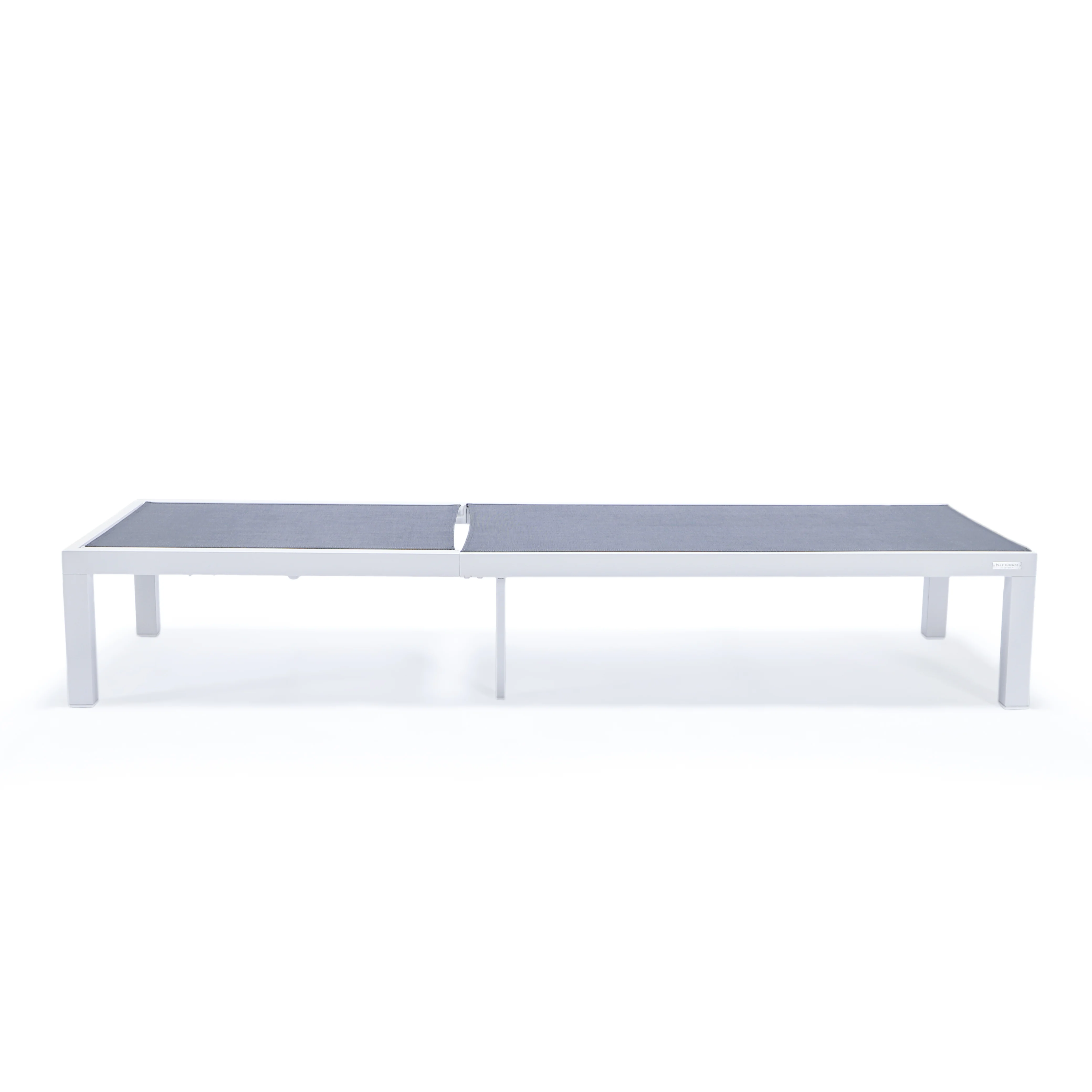 Marlin Patio Chaise Lounge Chair With White Aluminum Frame