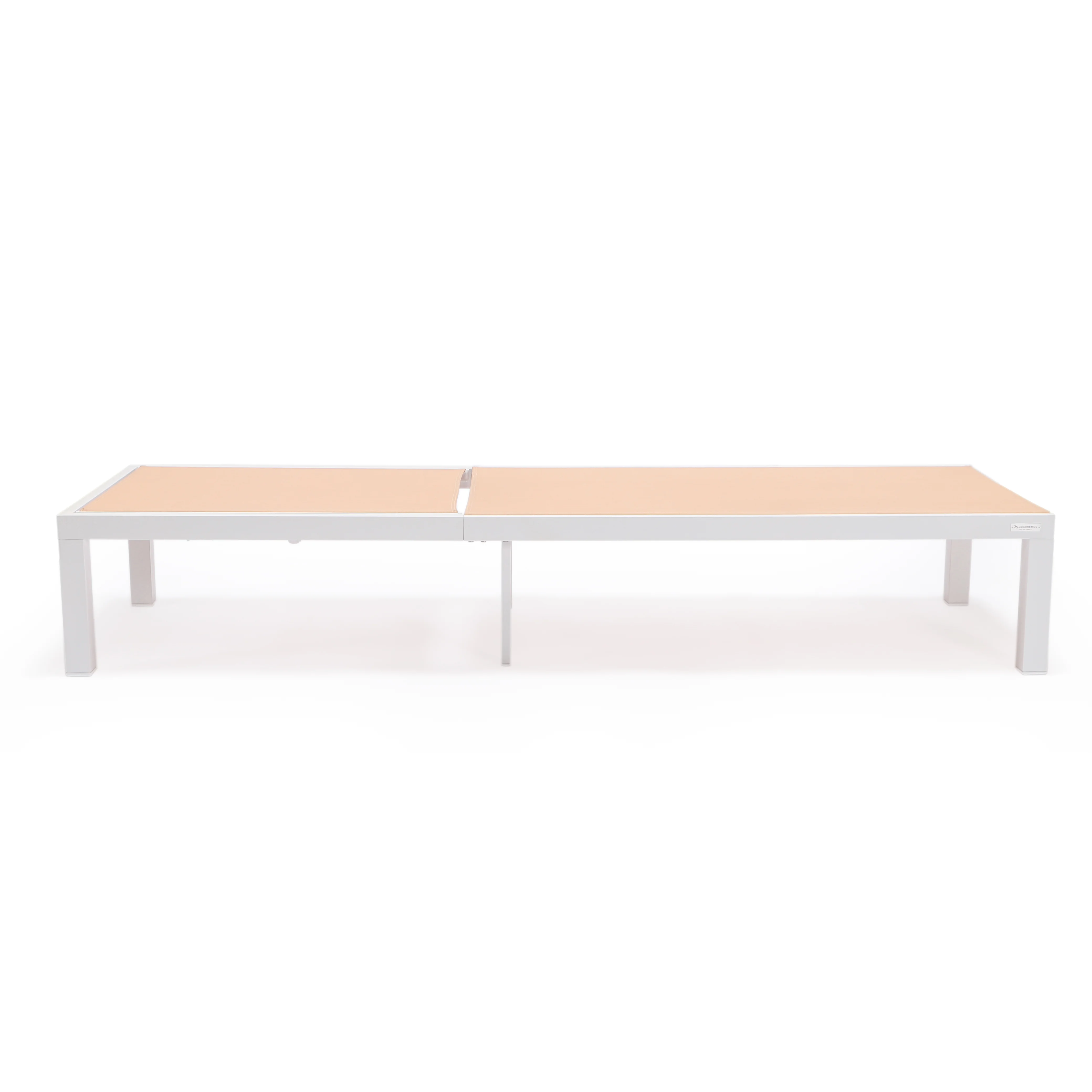 Marlin Patio Chaise Lounge Chair With White Aluminum Frame