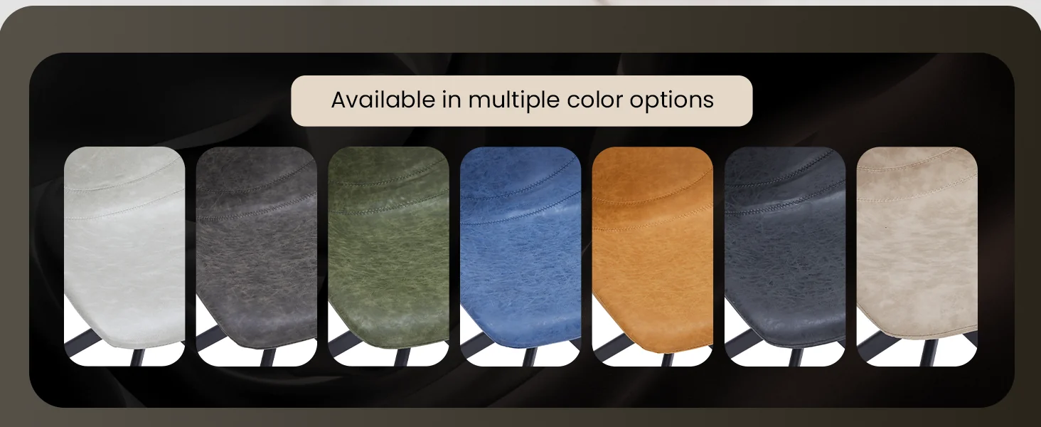 Markley Modern Leather Swival Dining Chair With Metal Legs in Brown