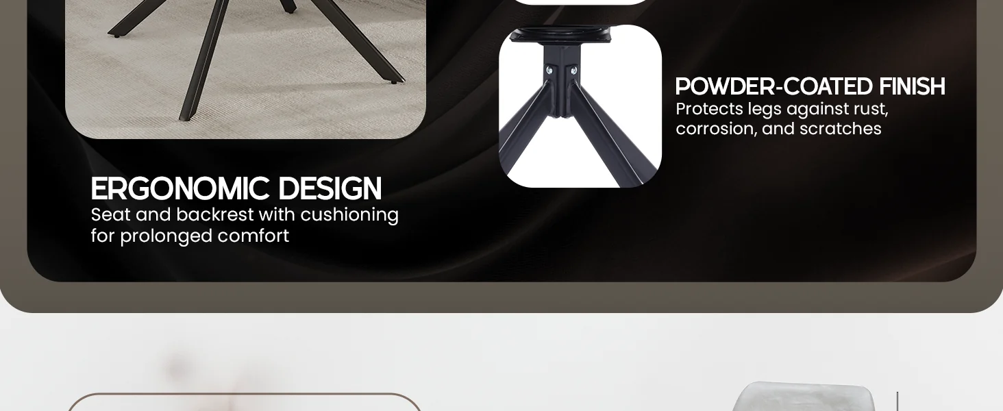 Markley Modern Leather Swival Dining Chair With Metal Legs in Light Grey