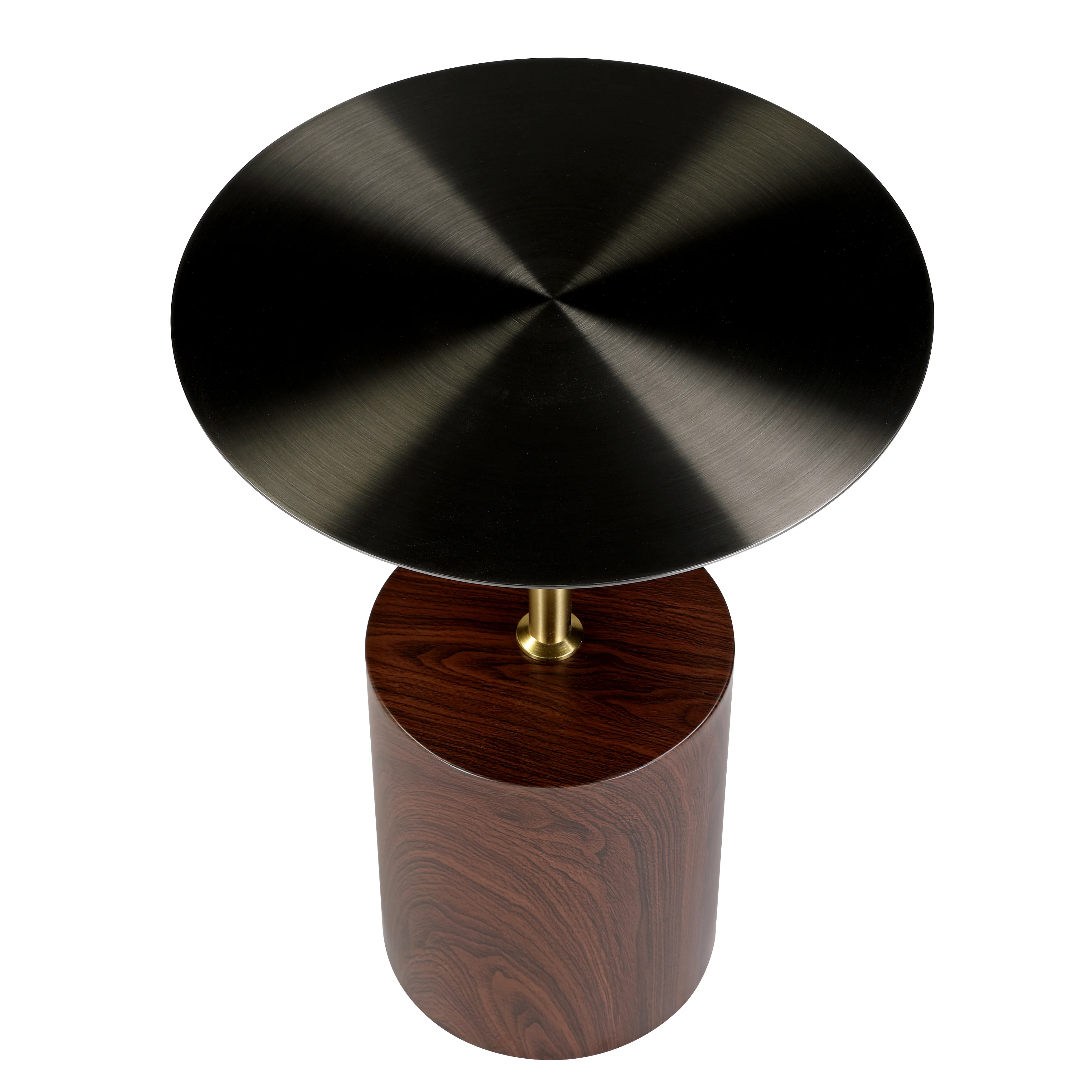 Malta Collection Modern End Table In Brown