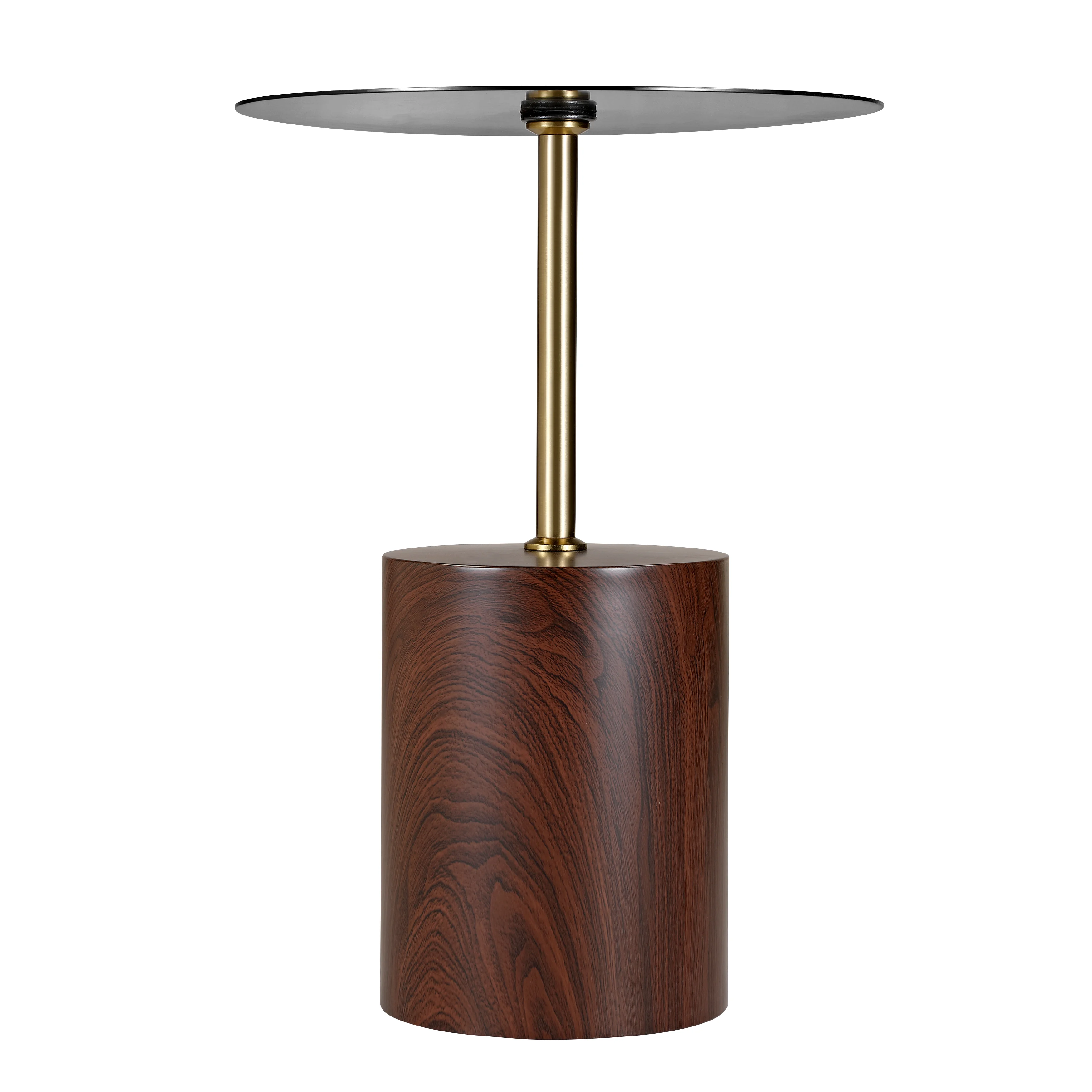 Malta Collection Modern End Table In Brown