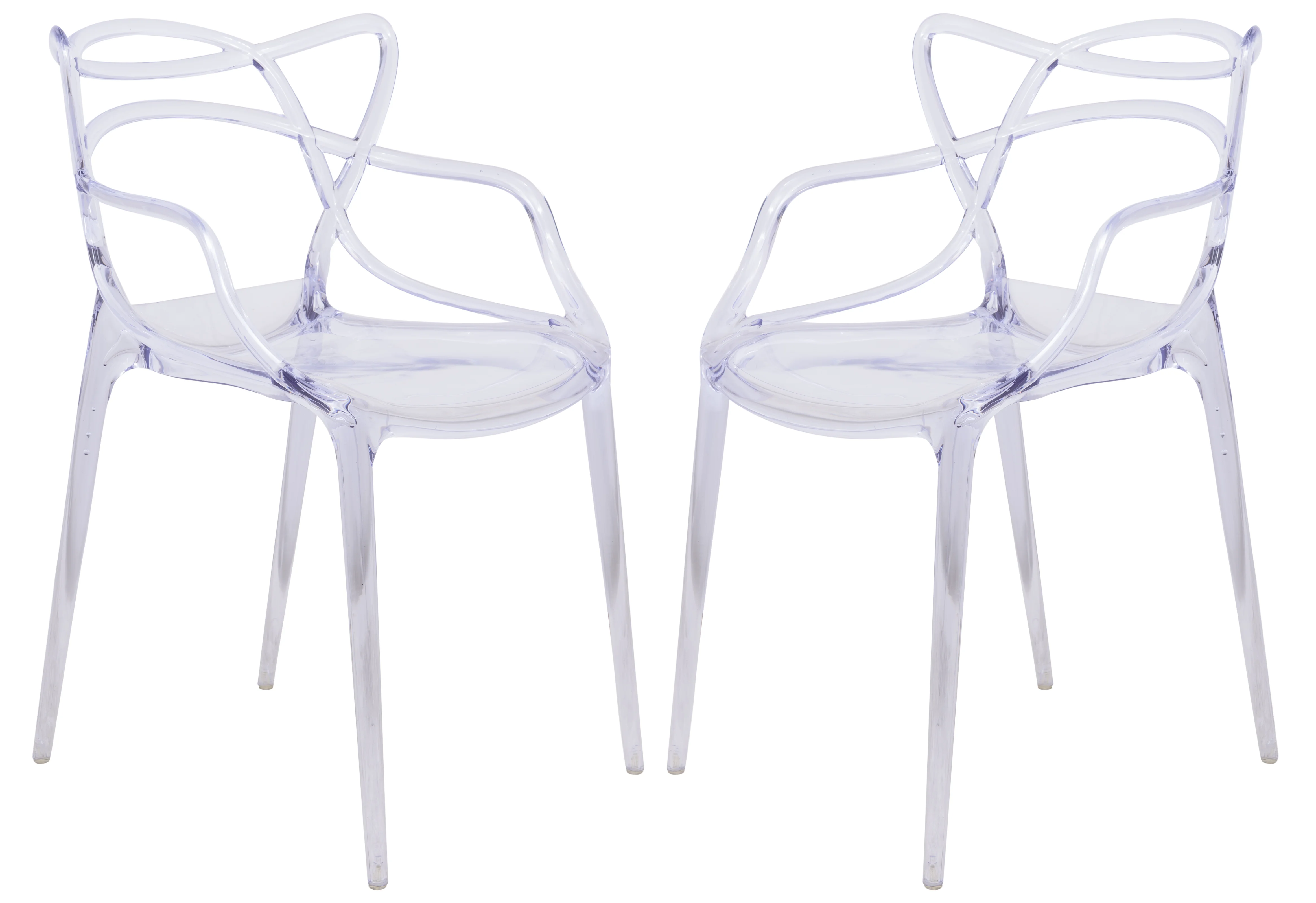 Milan Modern Wire Design Chair, Set of 2