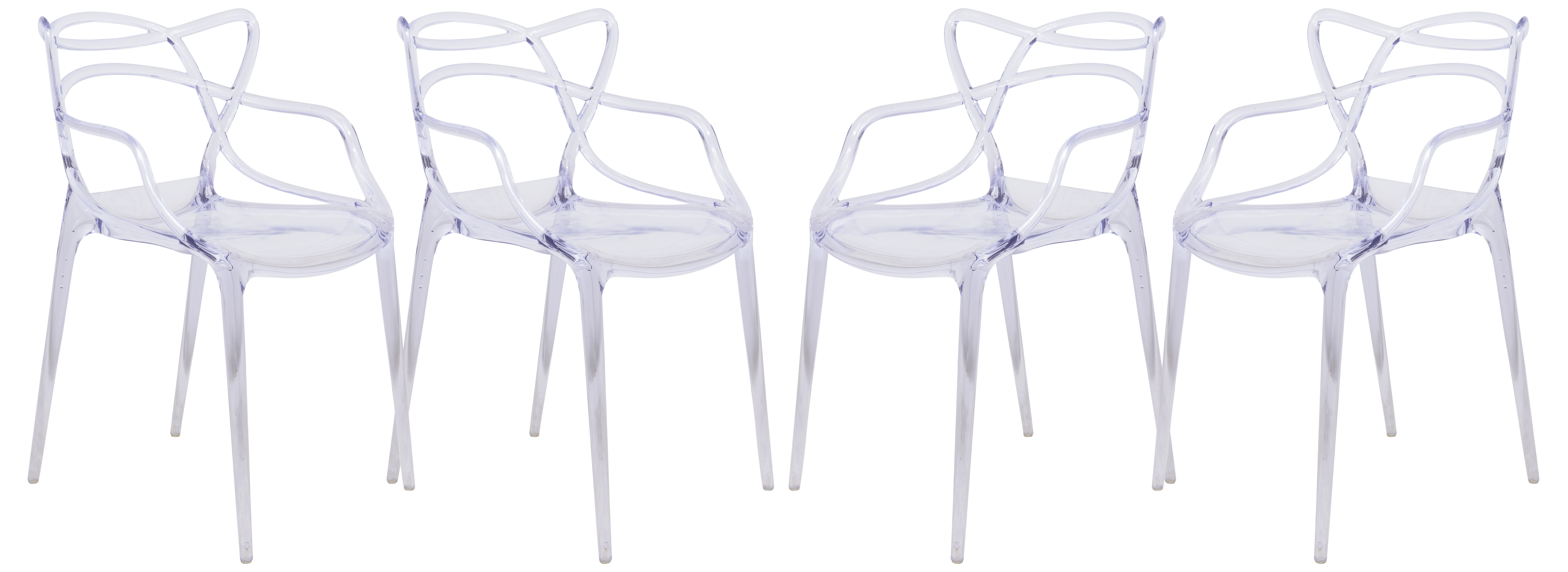 Milan Modern Wire Design Chair, Set of 4
