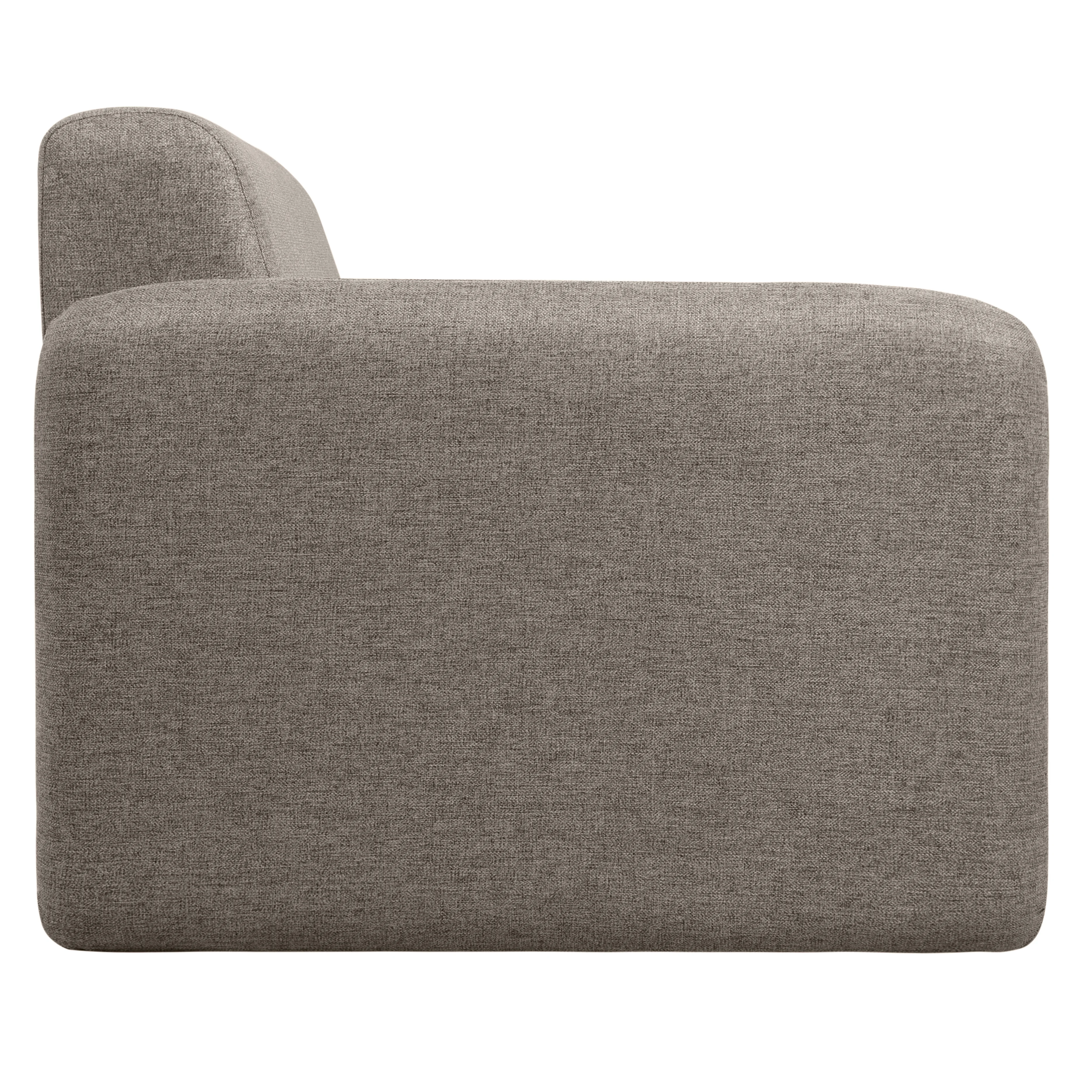 Nyta Collection Modern Accent Chair in Grey Linen