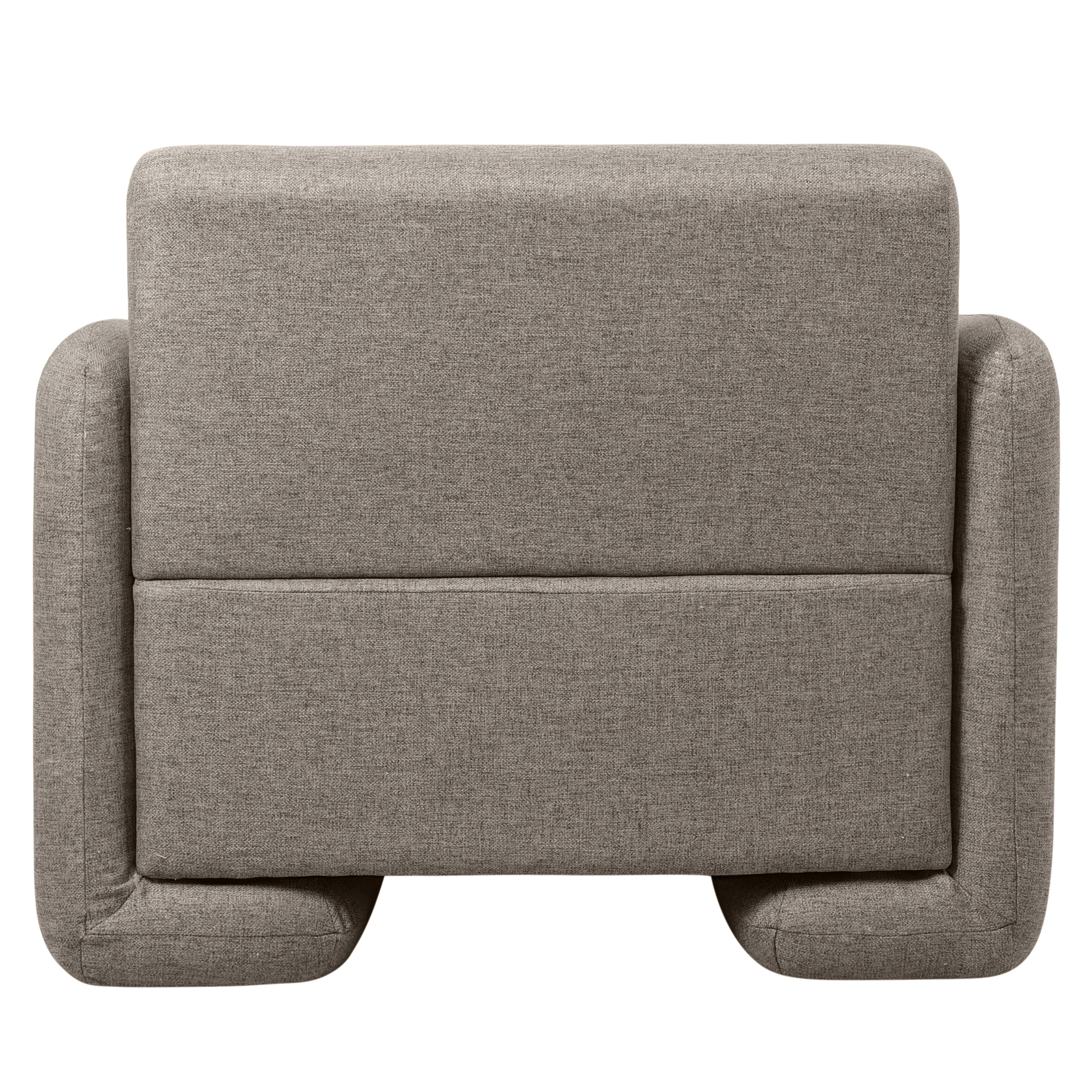 Nyta Collection Modern Accent Chair in Grey Linen