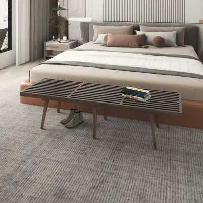 Mid-Century Inwood Platform Bench - 6 Feet