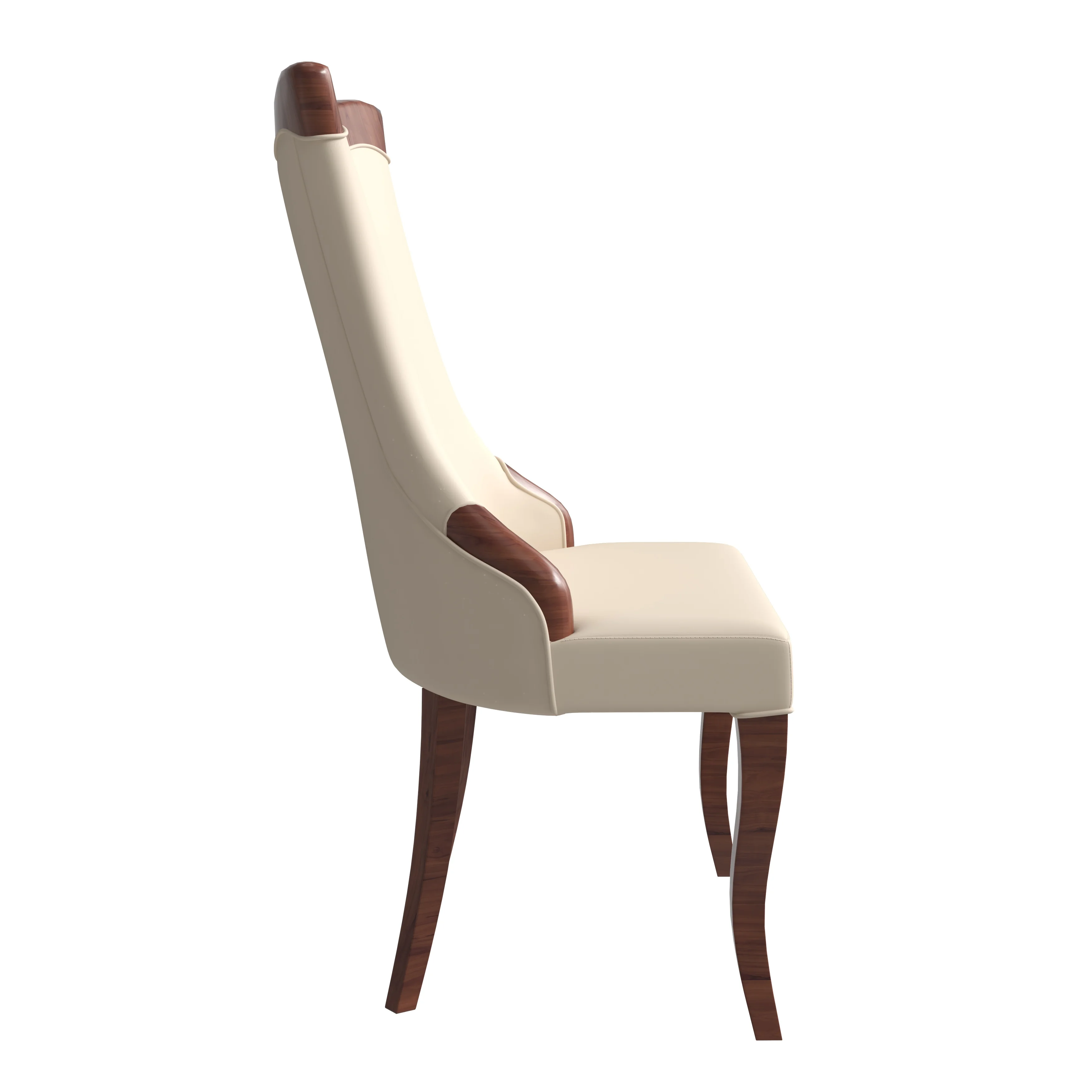 Novara Collection Modern Wooden Dining Chair in Light Toupe