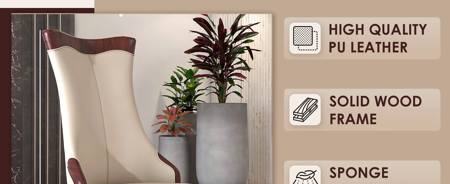 Novara Collection Modern Wooden Dining Chair in Light Toupe