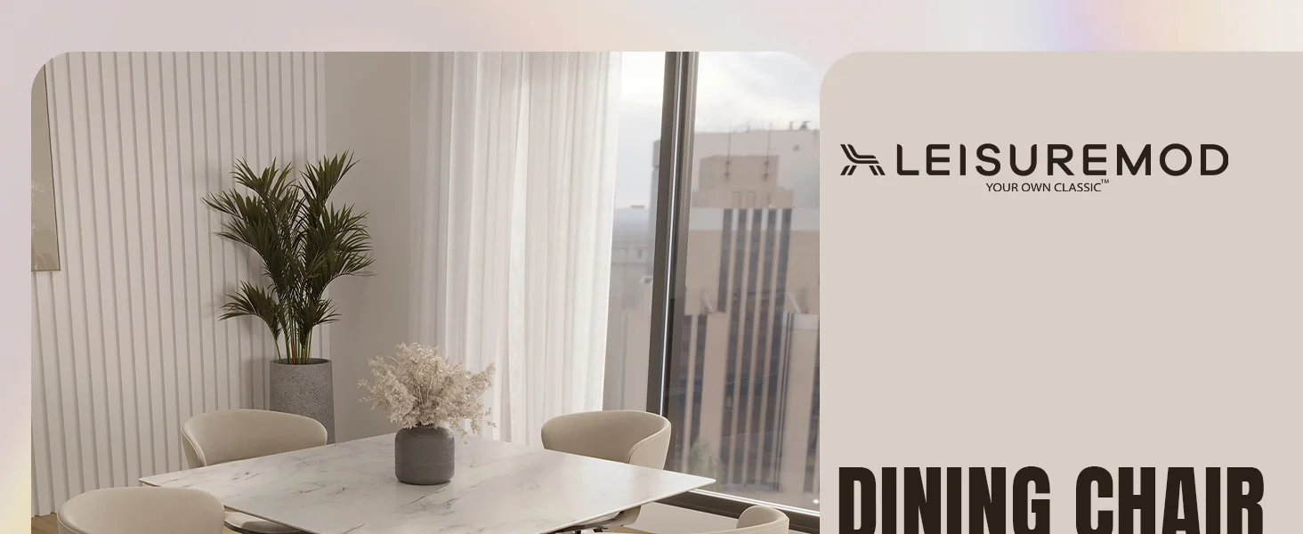 Wooden Dining Chair Modern style Nymia Collection Walnut Glazed Color in Light Taupe