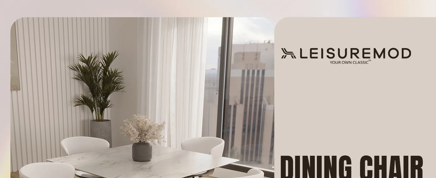 Wooden Dining Chair Modern style Nymia Collection Walnut Glazed Color in White