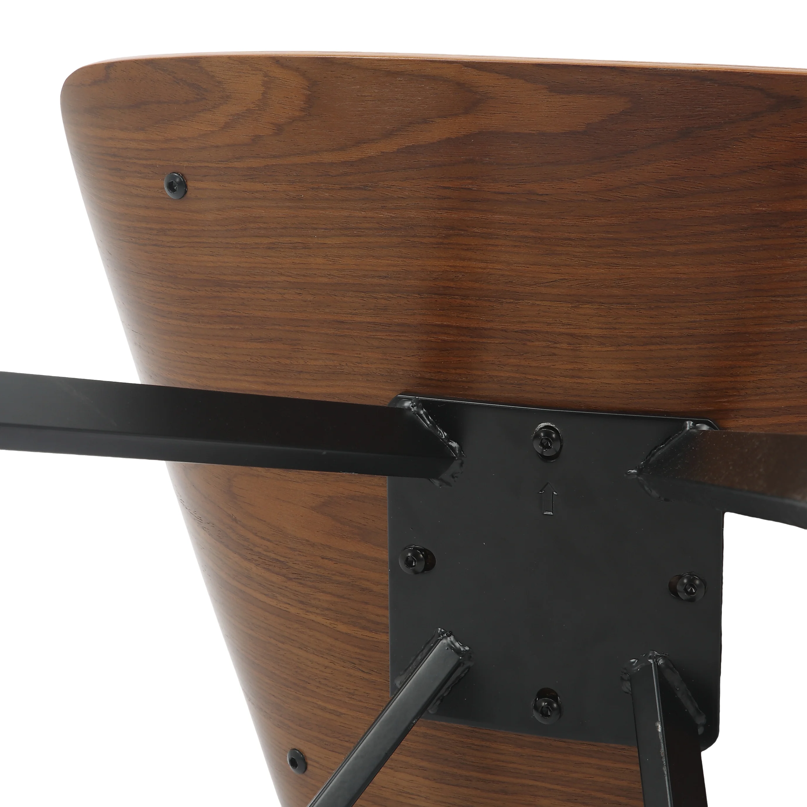 Wooden Dining Chair Modern style Nymia Collection Walnut Color in Beige