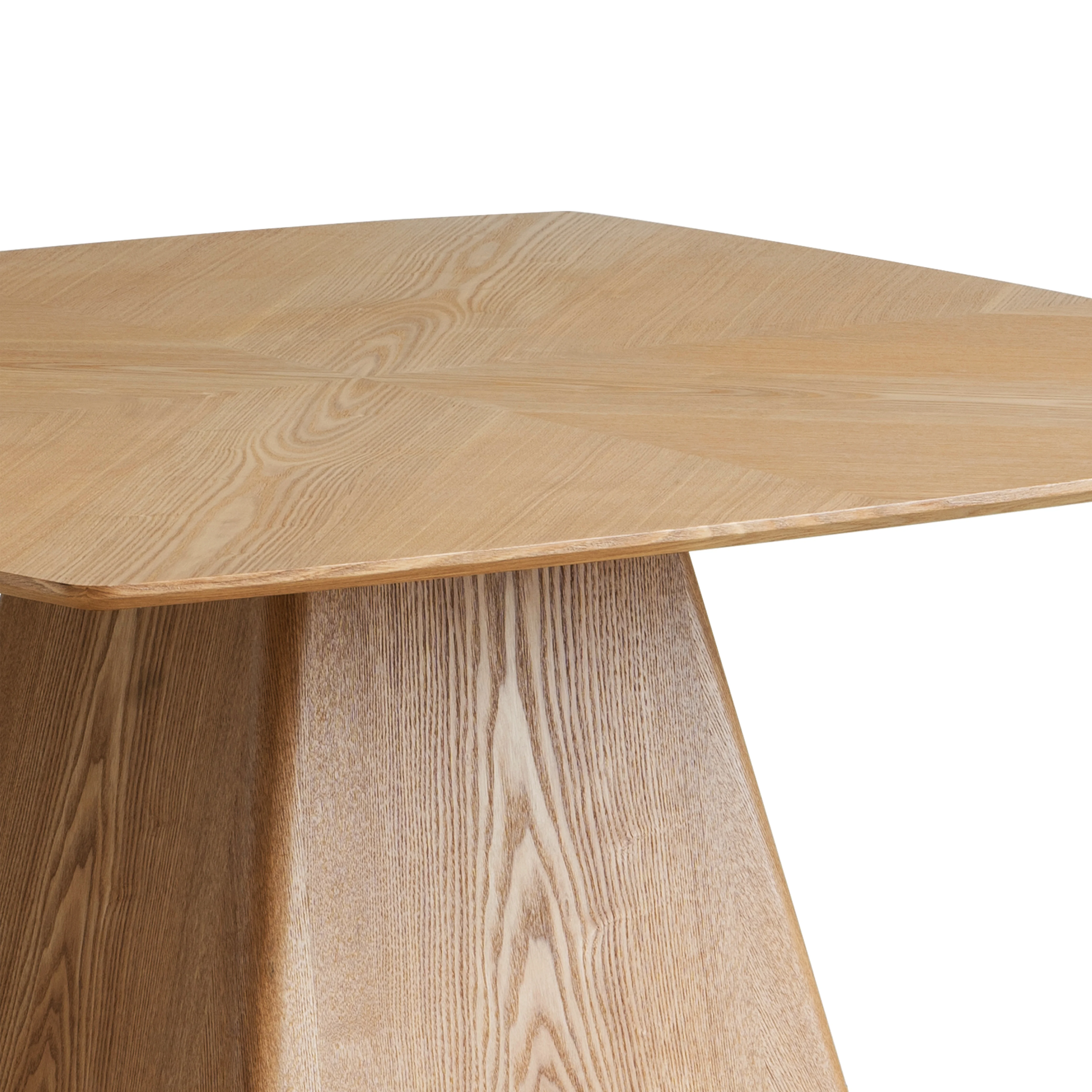 5-Piece Dining Set with Square Wooden Table in Natural Wood and 4 Leather Dining Chairs in Walnut/Beige