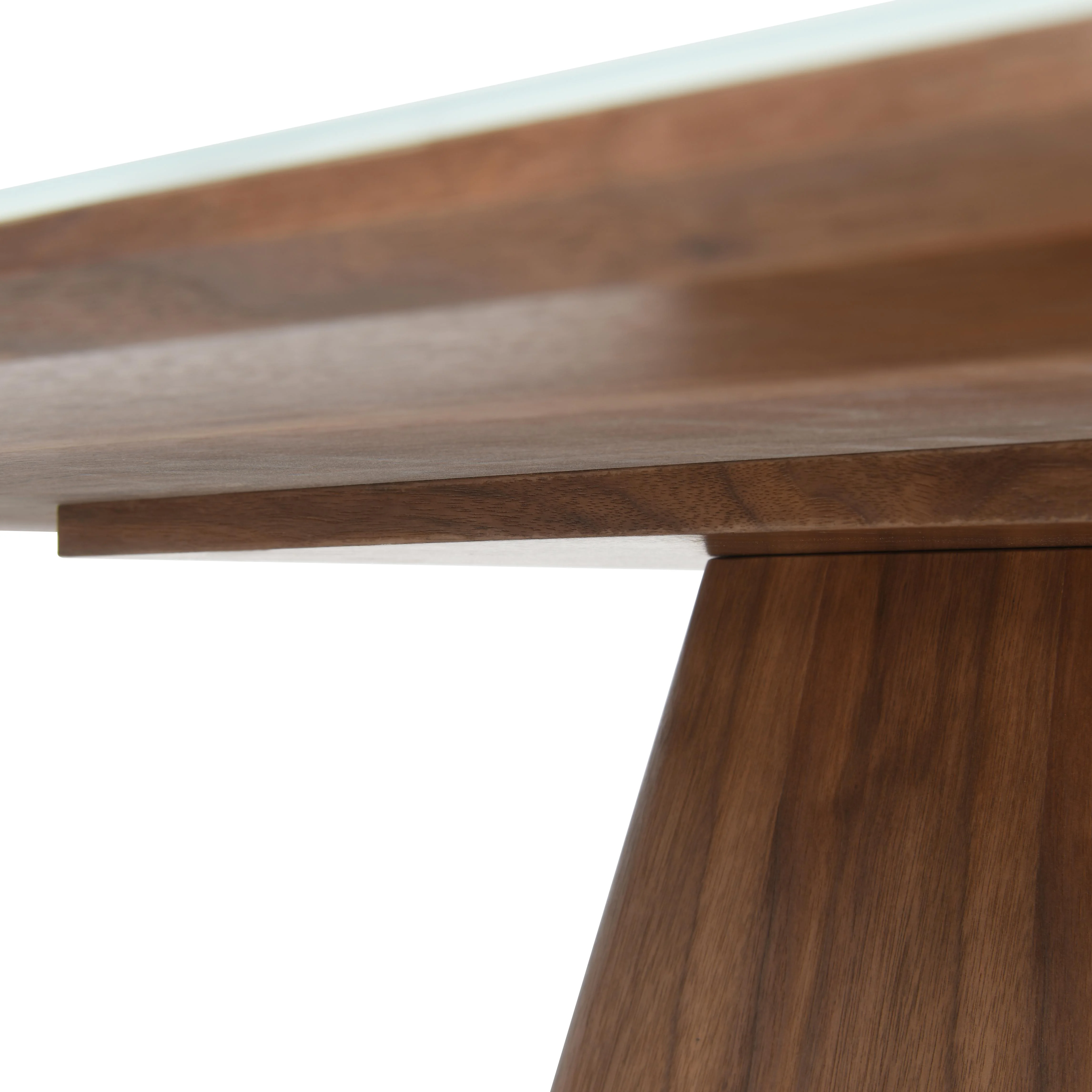 5-Piece Dining Set with Square Dining Table White Sintered Stone Top and 4 Leather Dining Chairs in Walnut/Beige