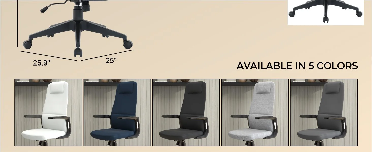 Nexa Collection Modern Office Chair In Blue