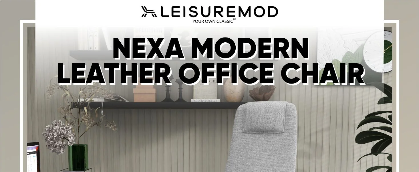 Nexa Collection Modern Office Chair In Grey Fabric