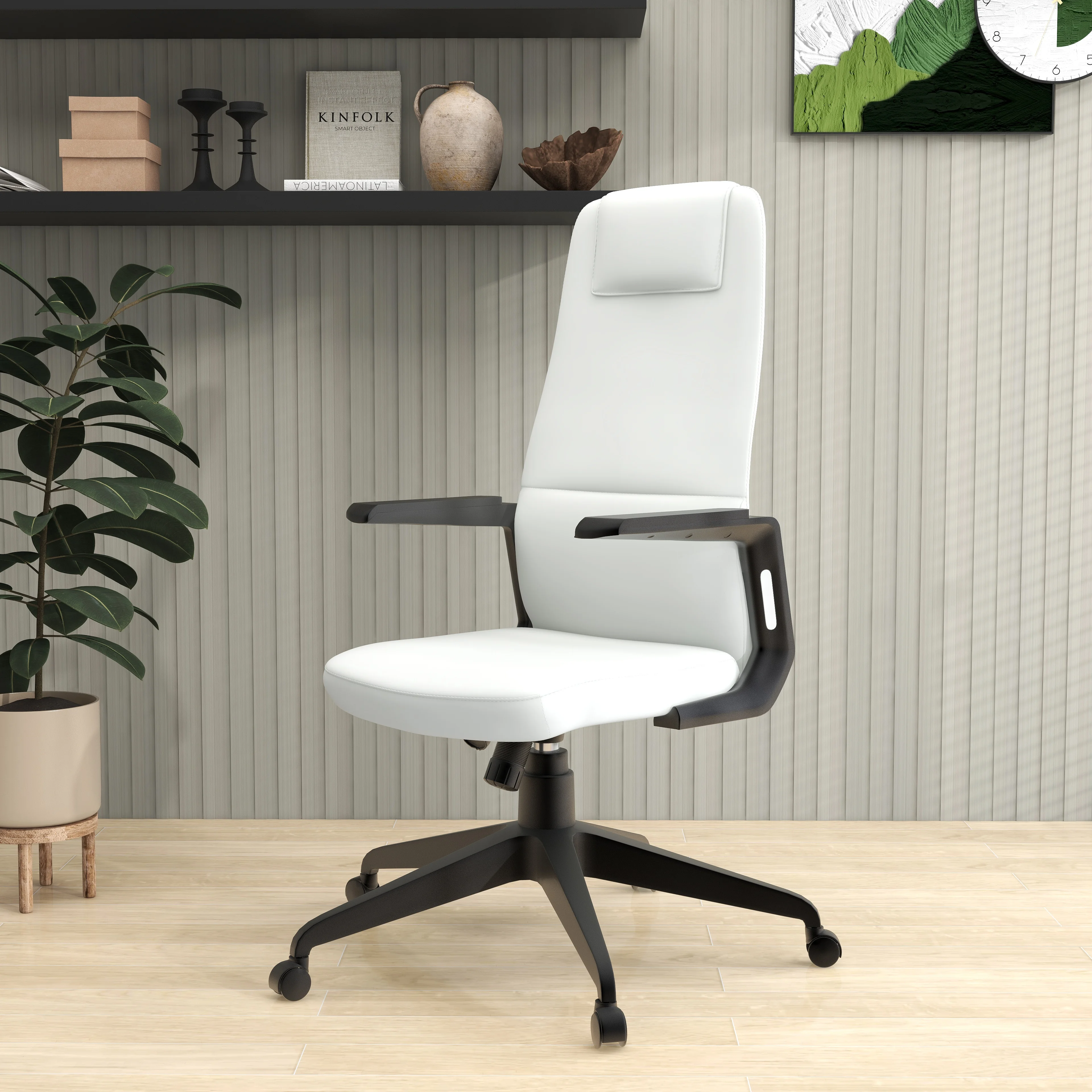 Nexa Collection Modern Office Chair In White