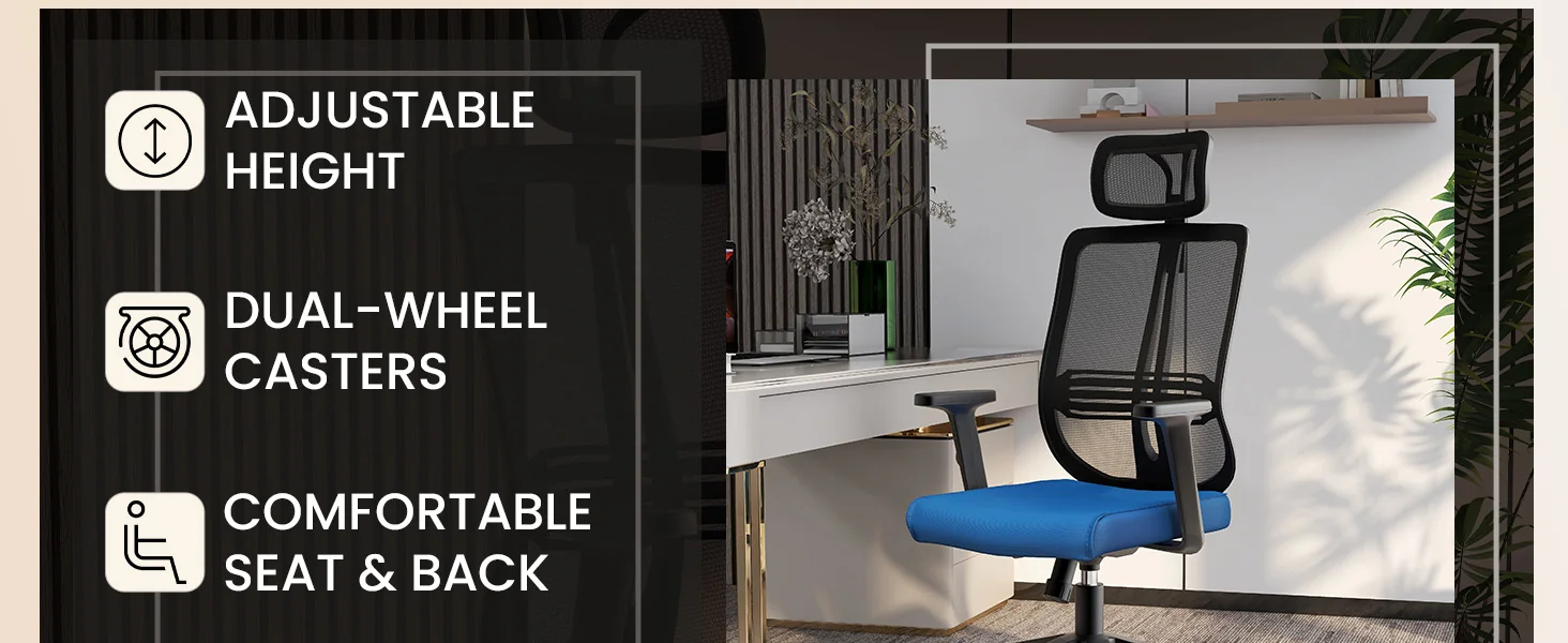 Office Nift Series Office Task Chair In Blue