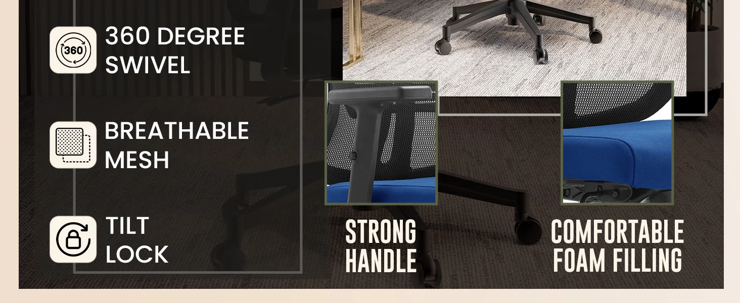 Office Nift Series Office Task Chair In Blue