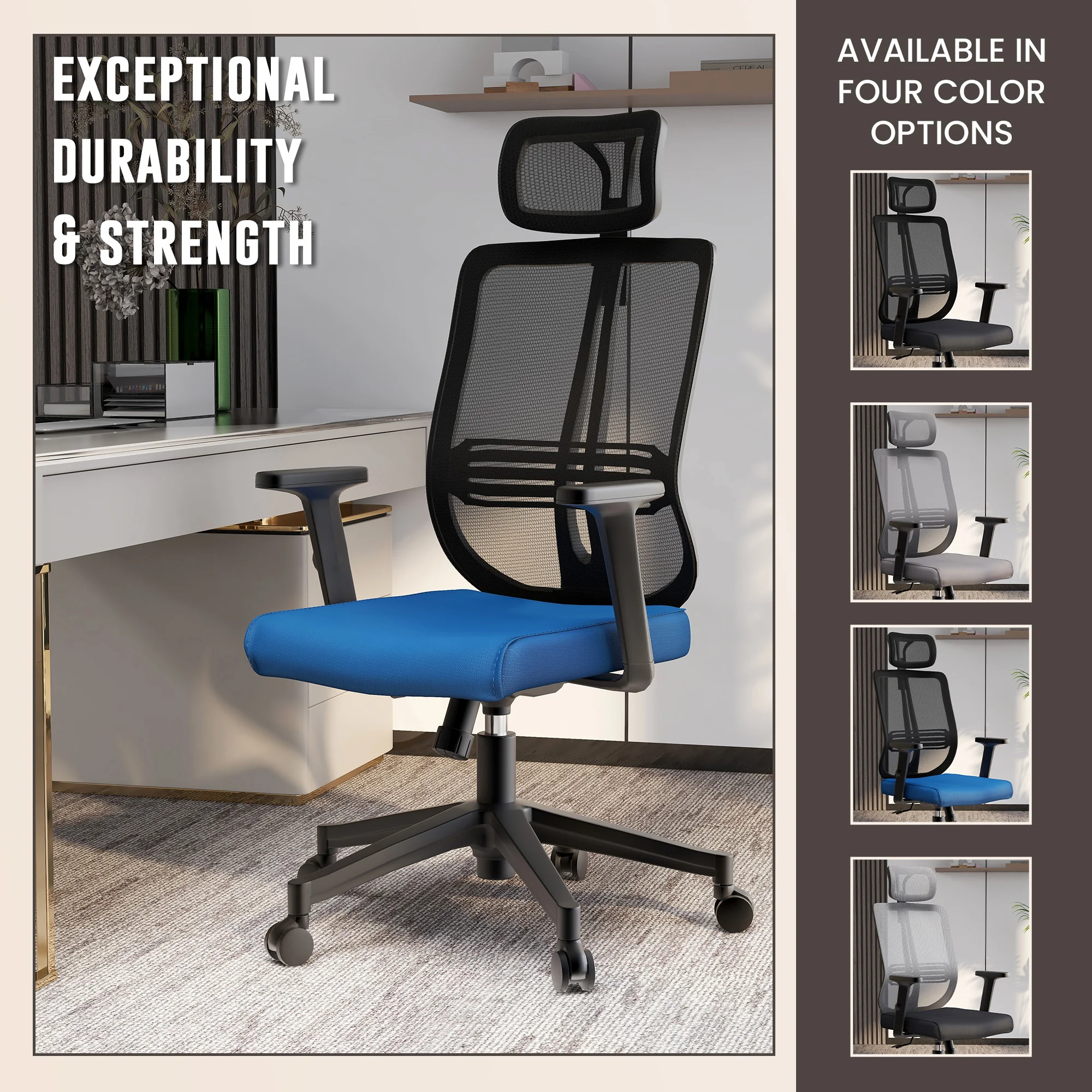 Office Nift Series Office Task Chair In Blue