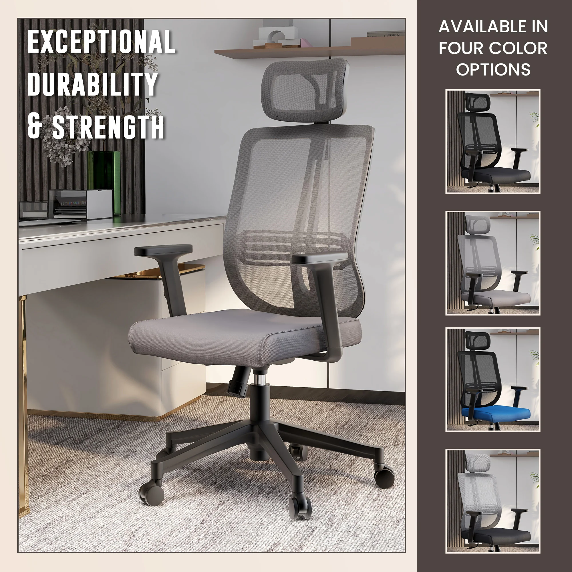 Office Nift Series Office Task Chair In Grey
