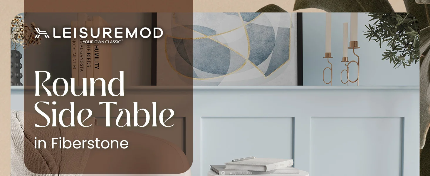 Modern Side End Table Nook Series In White