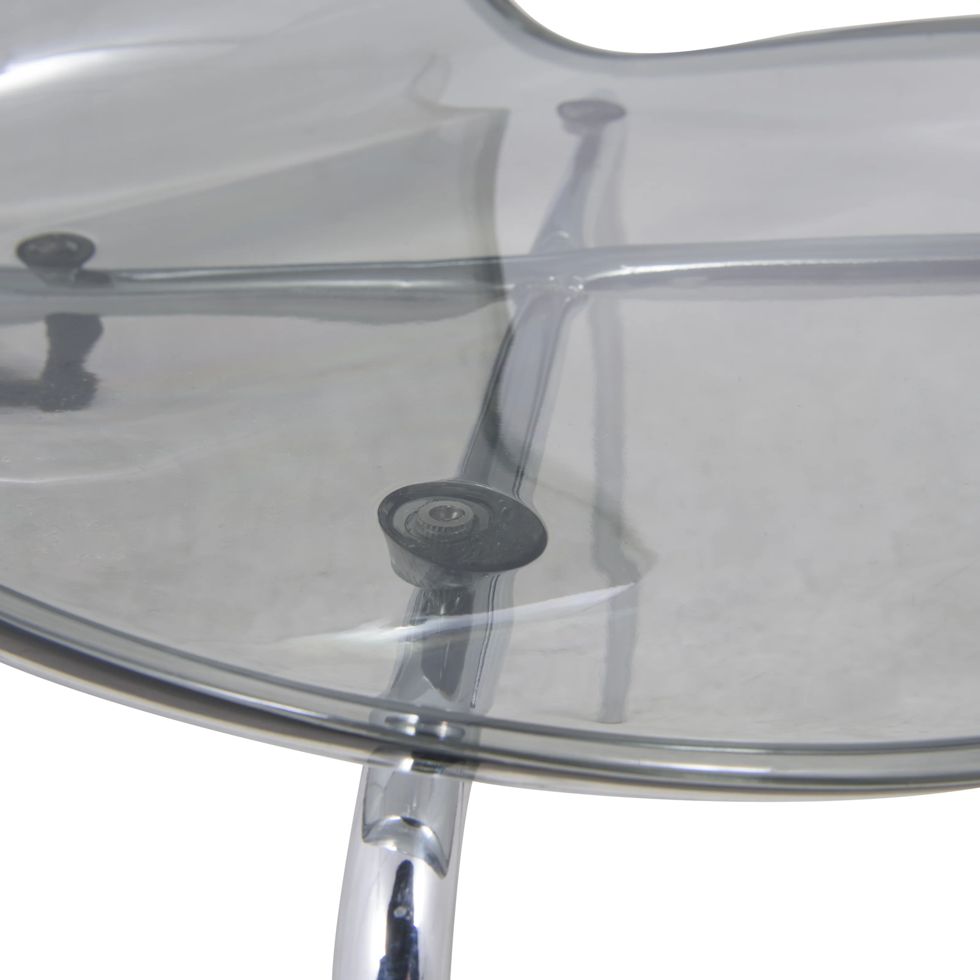 Modern Oyster Transparent Side Chair