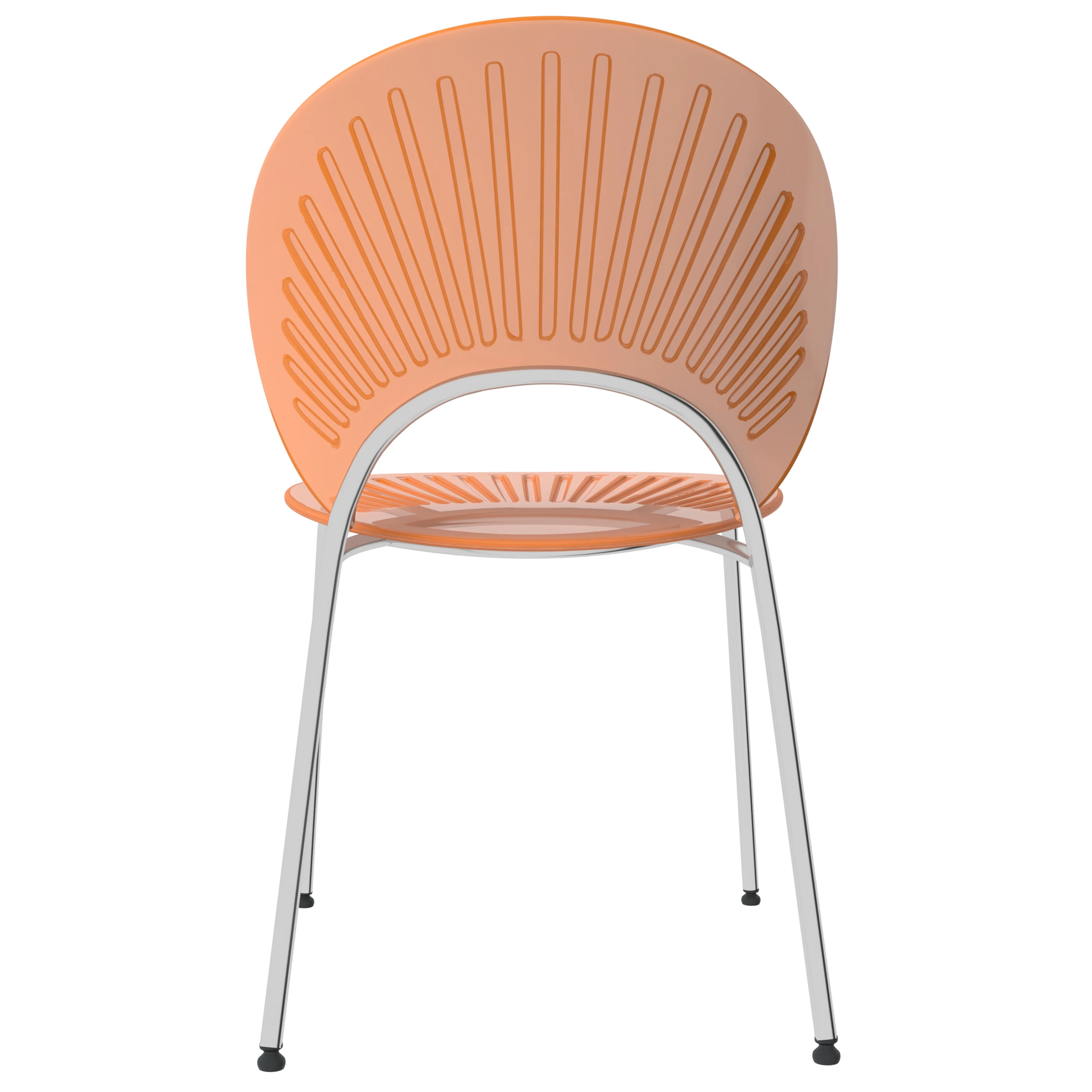 Opulent Series Modern Amber Dining Chair Set of 4