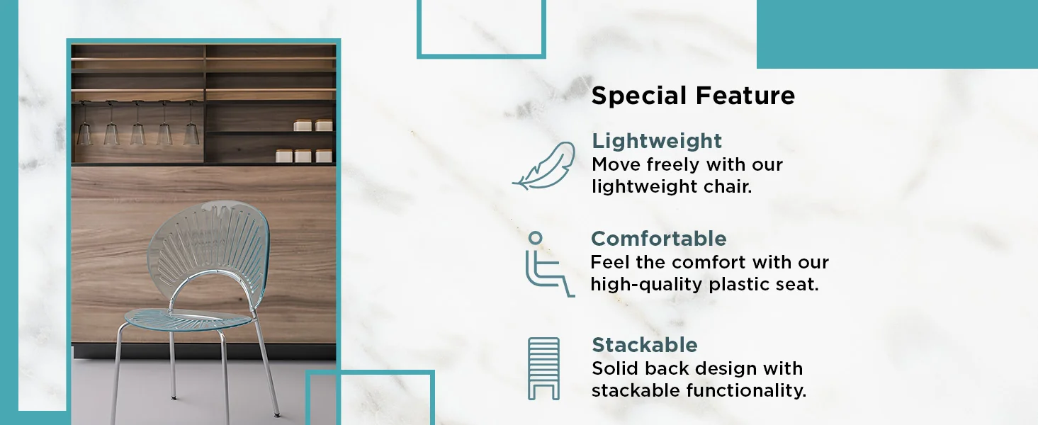 Opulent Series Modern Smoke Dining Chair