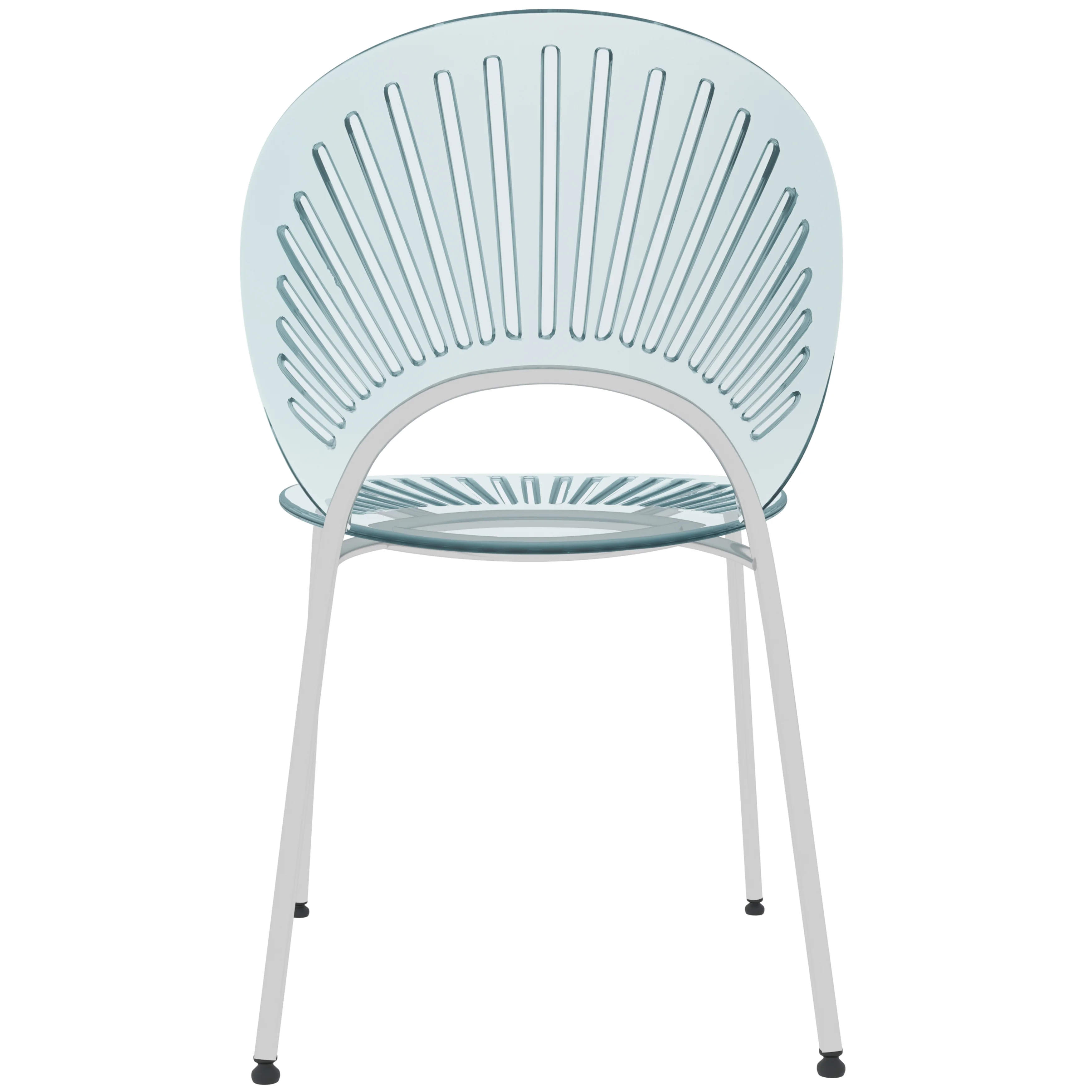 Opulent Series Modern Smoke Dining Chair Set of 2