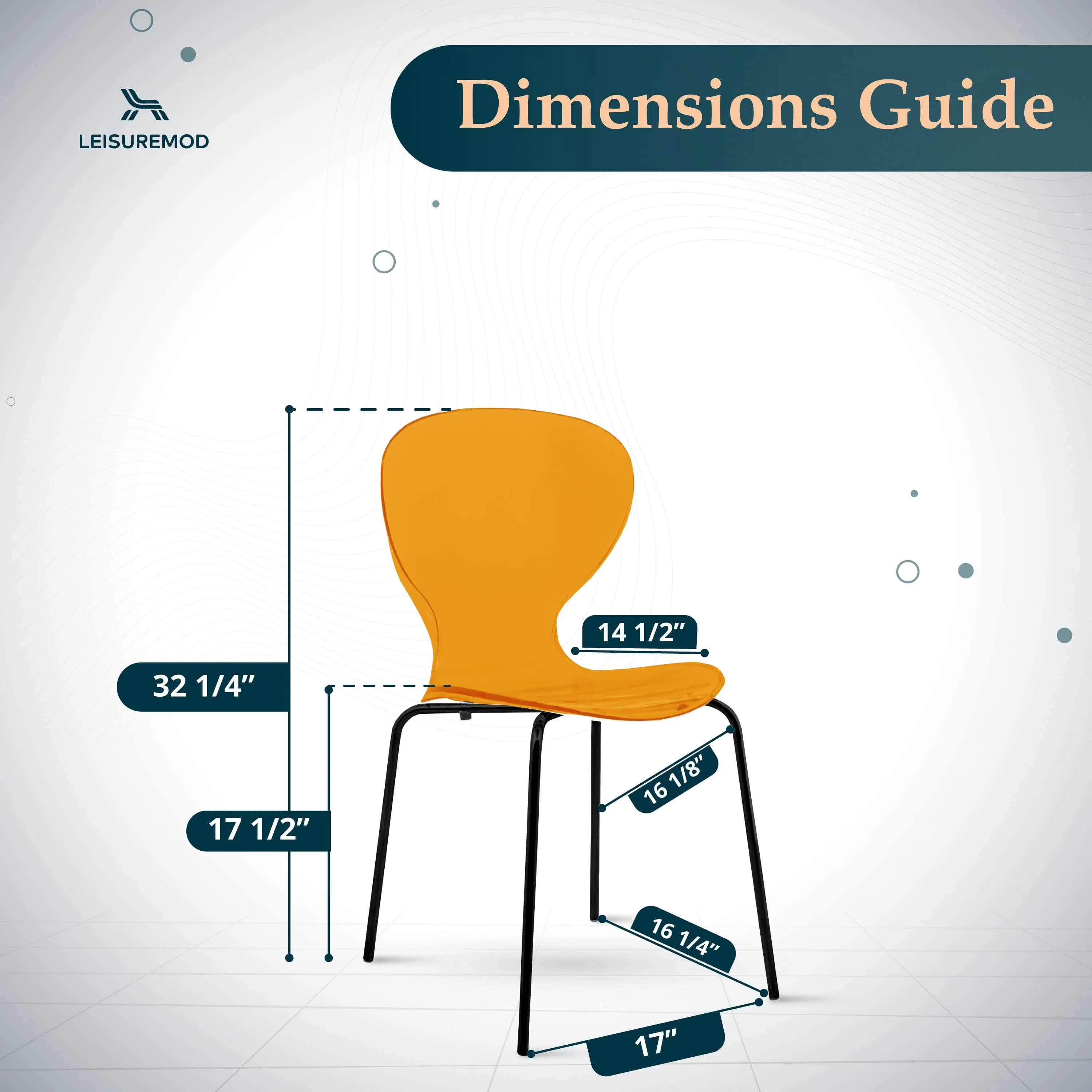 Modern Oyster Transparent Side Chair in Black Base