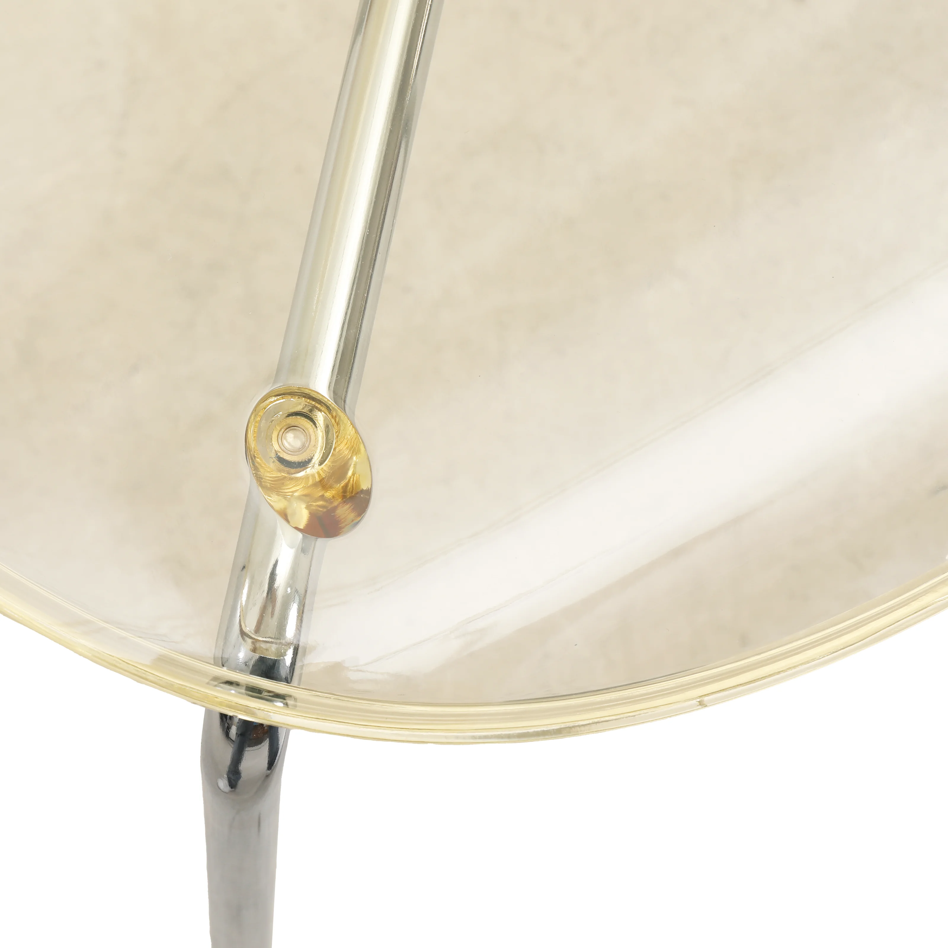 Modern Oyster Transparent Side Chair