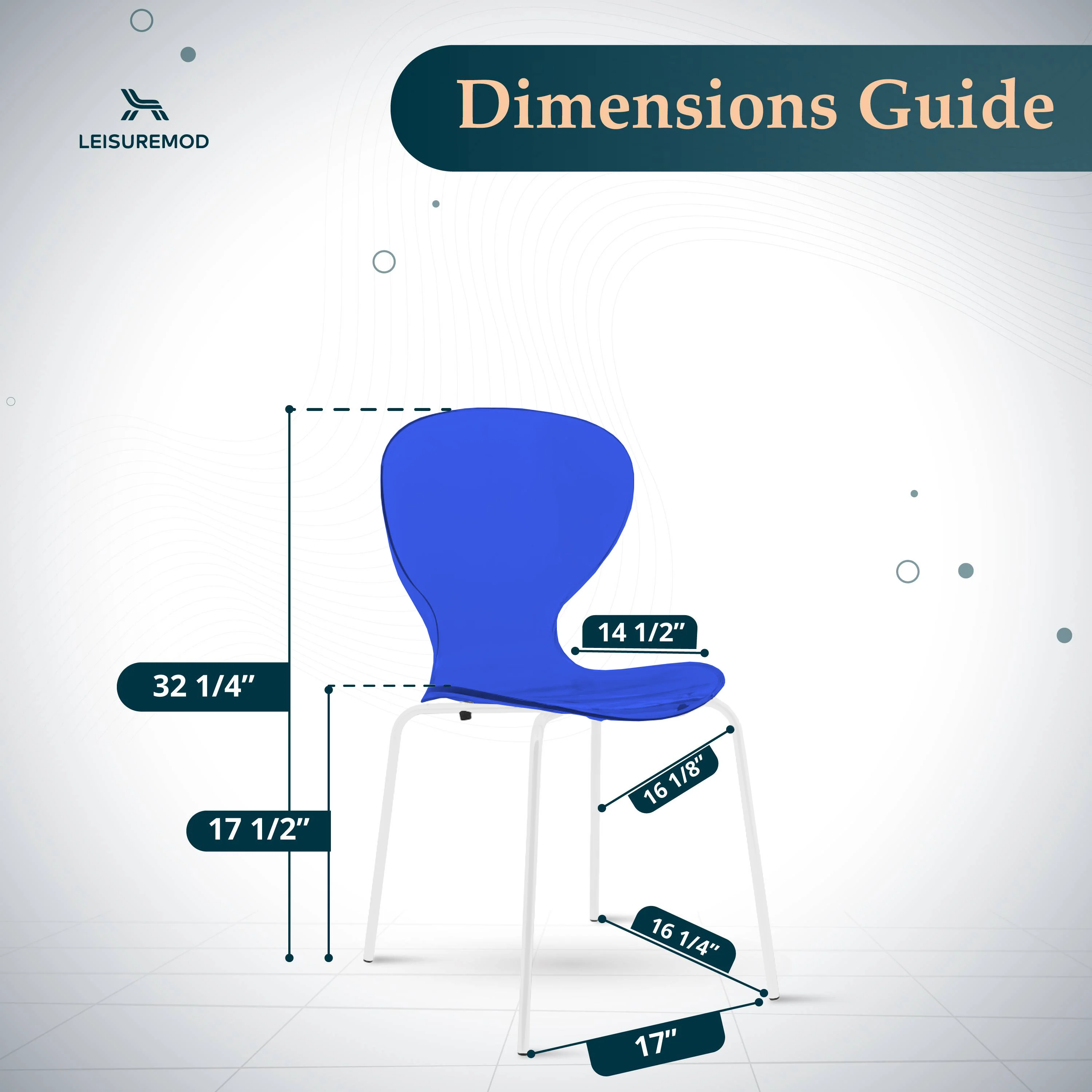 Modern Oyster Transparent Side Chair in White Base Set of 4